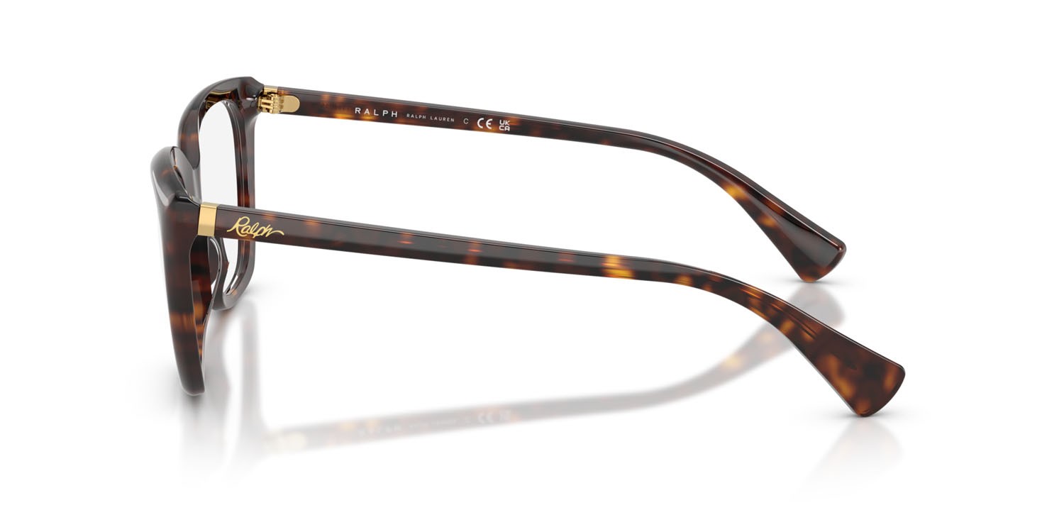 Eyeglasses Ralph RA 7180U (5003) color havana scuro lucido shape butterfly lenses lente demo