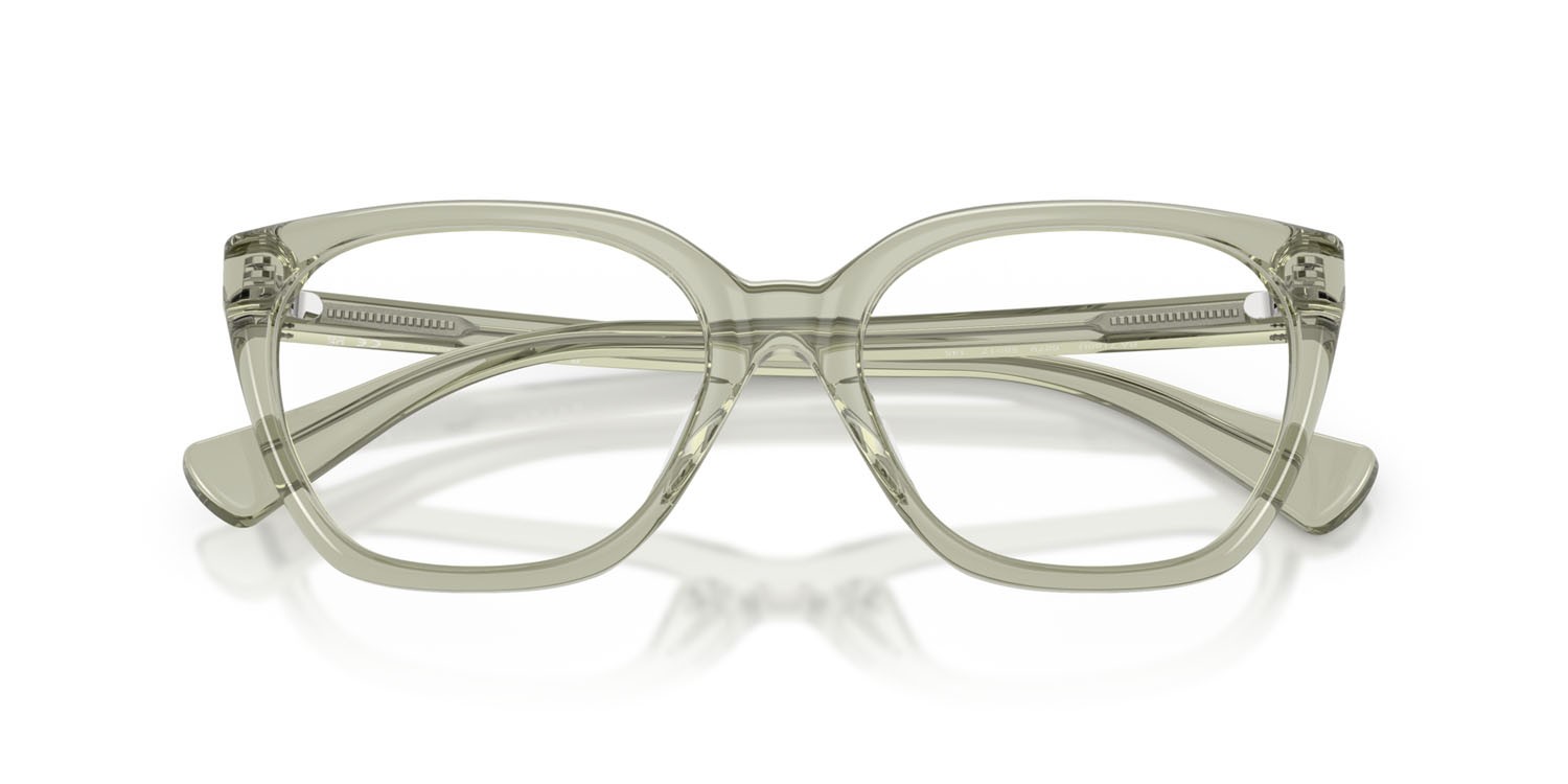 Occhiali da vista Ralph RA 7180U (6279) colore verde chiaro crystal forma farfalla lenti lente demo