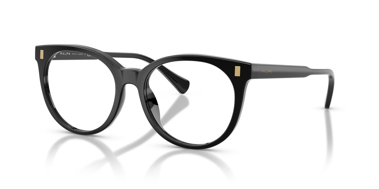 Eyeglasses Ralph RA 7182U (5001) color nero lucido shape pantos lenses lente demo