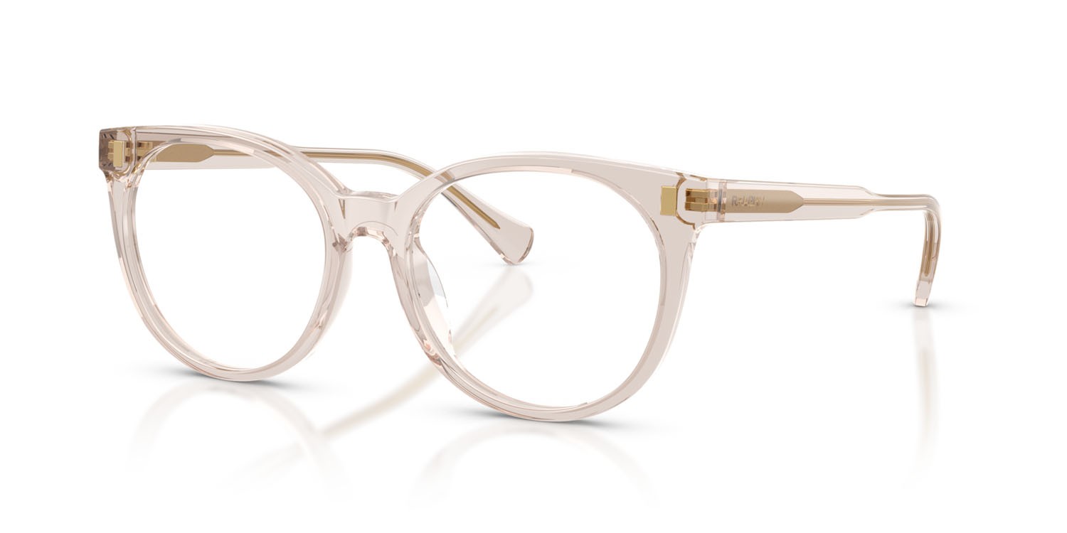 Eyeglasses Ralph RA 7182U (6117) color beige lucido crystal shape pantos lenses lente demo