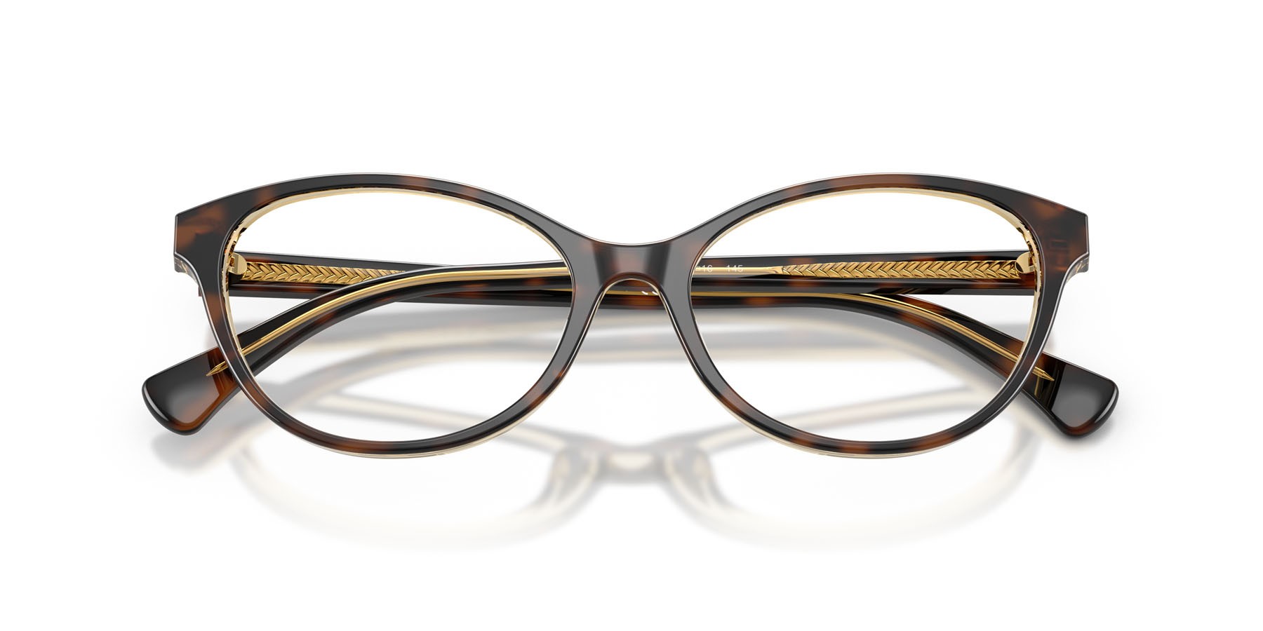 Occhiali da vista Ralph RA 7186U (6294) colore tartarugato scuro trasparente forma ovale lenti lente demo