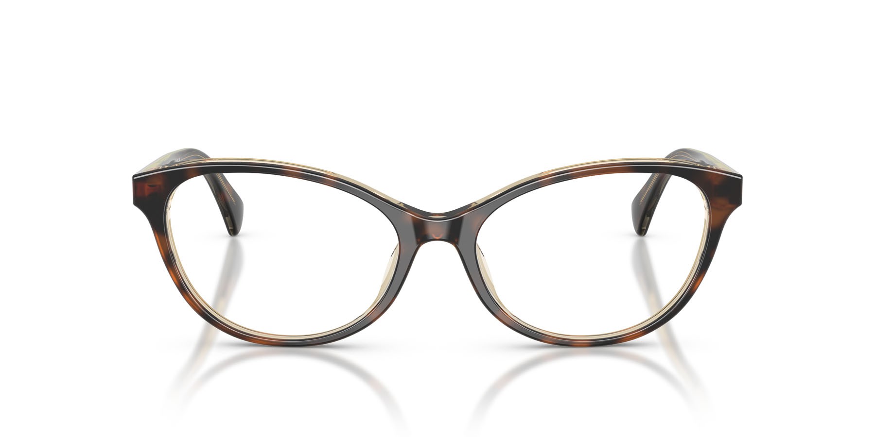 Occhiali da vista Ralph RA 7186U (6294) colore tartarugato scuro trasparente forma ovale lenti lente demo