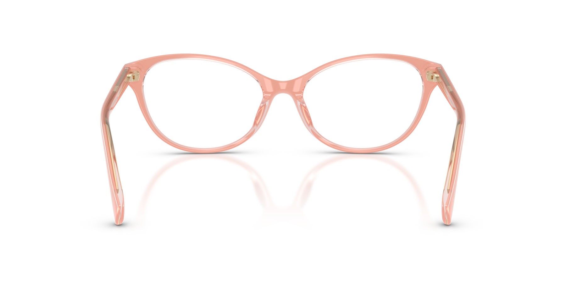 Occhiali da vista Ralph RA 7186U (6296) colore pesca trasparente forma ovale lenti lente demo