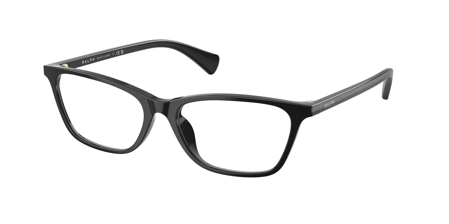 Eyeglasses Ralph RA 7187U (5001) color nero lucido shape rectangle lenses lente demo