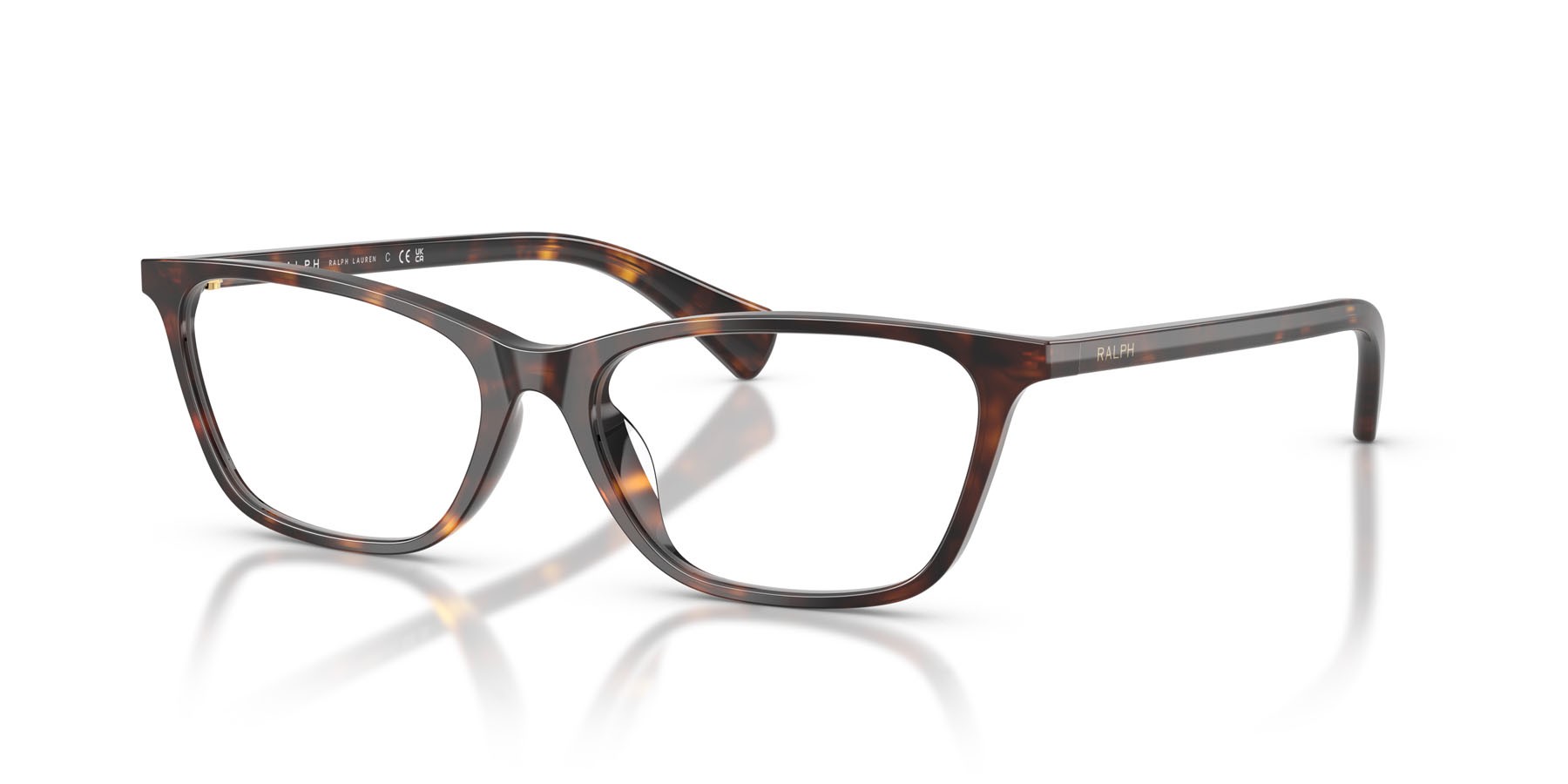 Eyeglasses Ralph RA 7187U (5003) color havana scuro lucido shape rectangle lenses lente demo