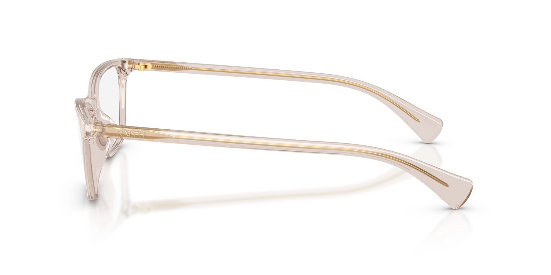 Eyeglasses Ralph RA 7187U (6117) color beige trasparente shape rectangle lenses lente demo