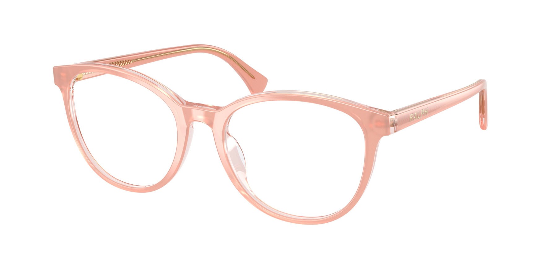 Occhiali da vista Ralph RA 7188U (6296) colore pesca trasparente forma rotondo lenti lente demo