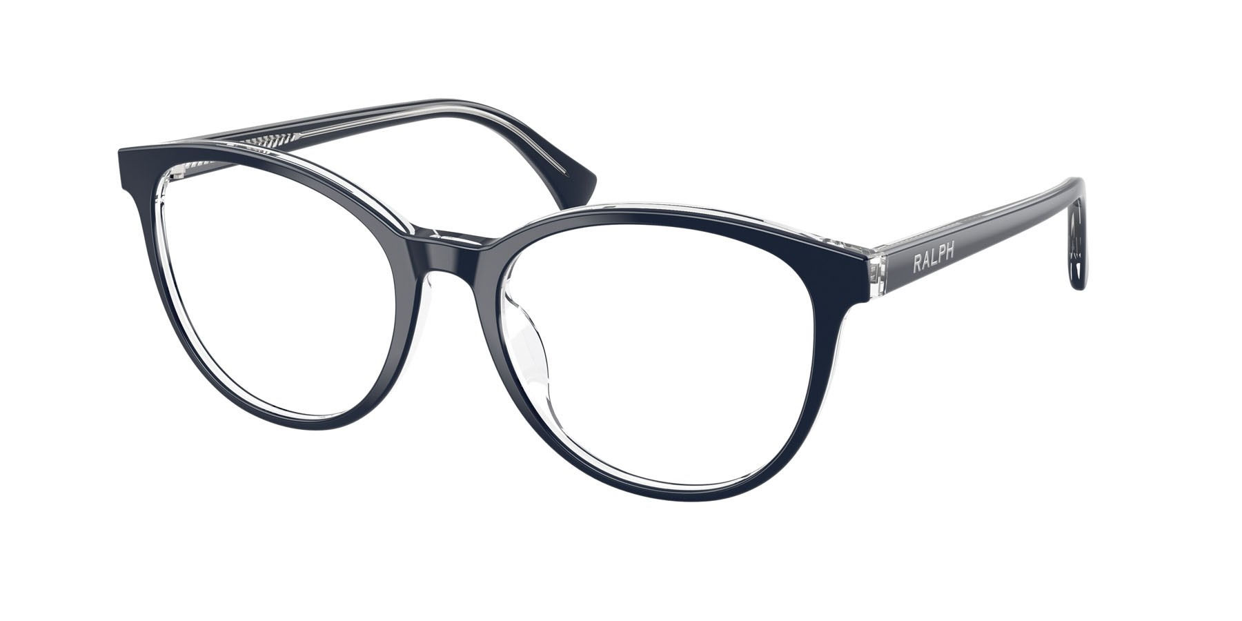 Occhiali da vista Ralph RA 7188U (6298) colore blu su trasparente forma rotondo lenti lente demo