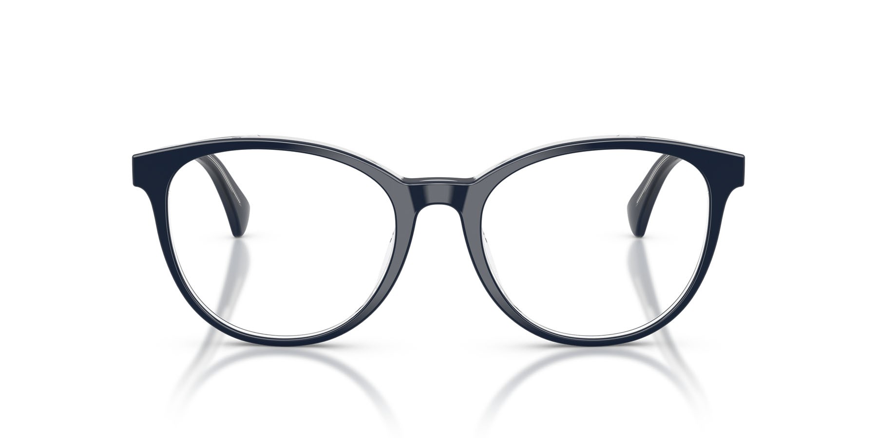 Occhiali da vista Ralph RA 7188U (6298) colore blu su trasparente forma rotondo lenti lente demo