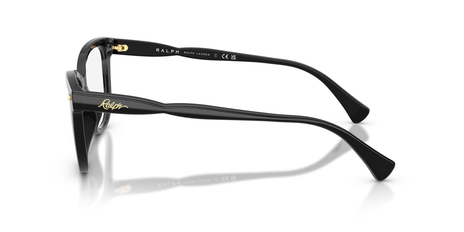 Eyeglasses Ralph RA 7189U (5001) color nero lucido shape pantos lenses lente demo