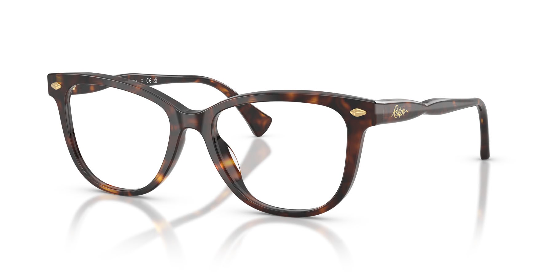 Eyeglasses Ralph RA 7189U (5003) color havana scuro lucido shape pantos lenses lente demo