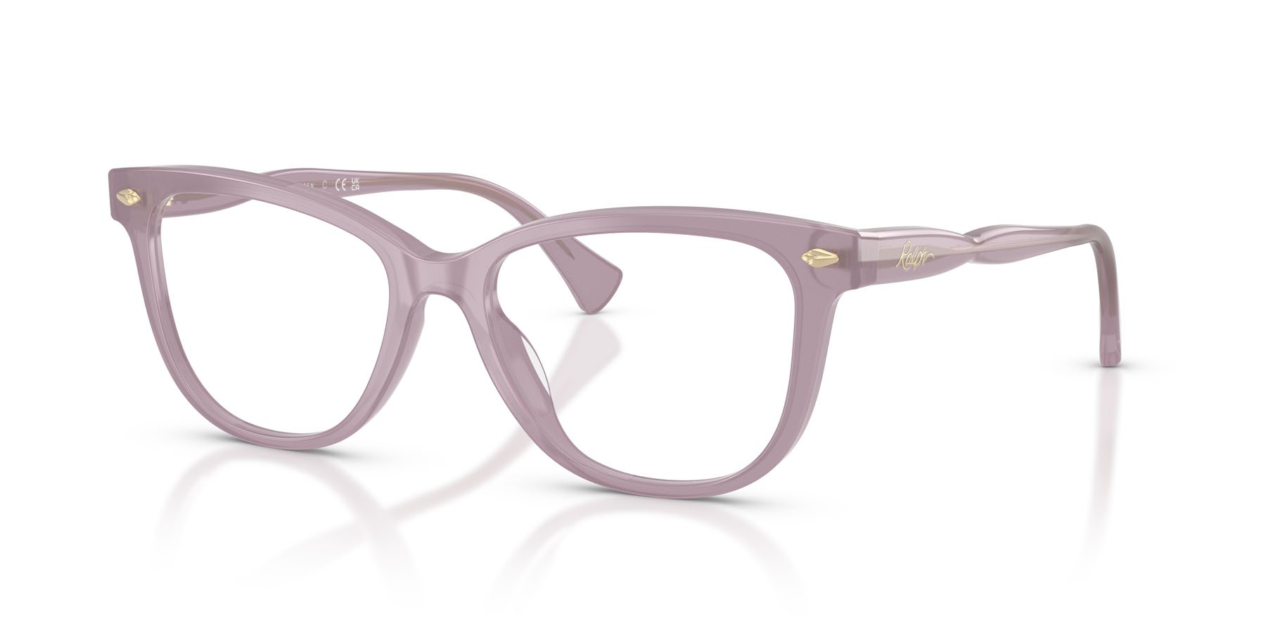 Occhiali da vista Ralph RA 7189U (6238) colore viola perlaceo forma pantos lenti lente demo