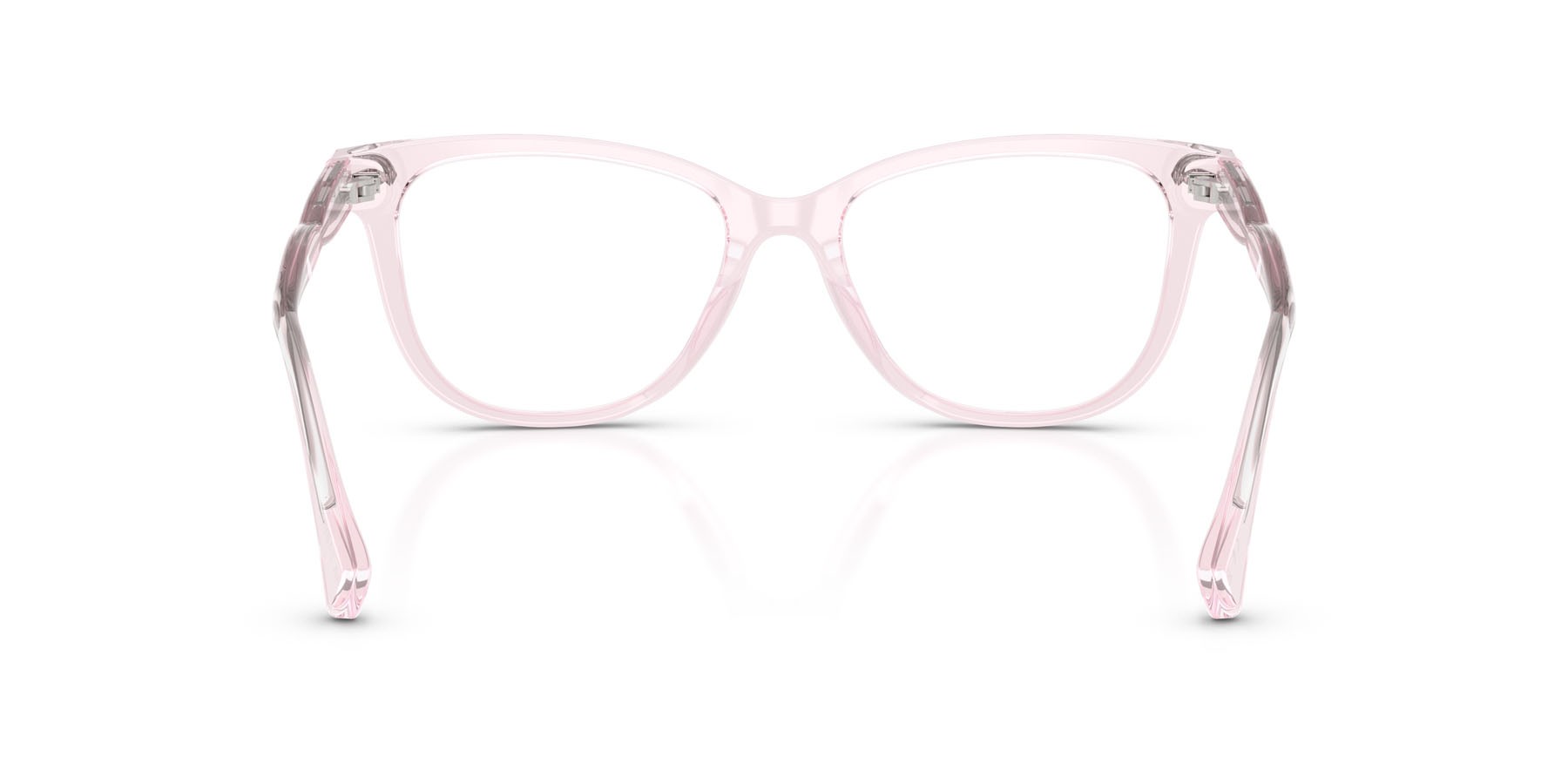 Eyeglasses Ralph RA 7189U (6290) color rosa trasparente shape pantos lenses lente demo