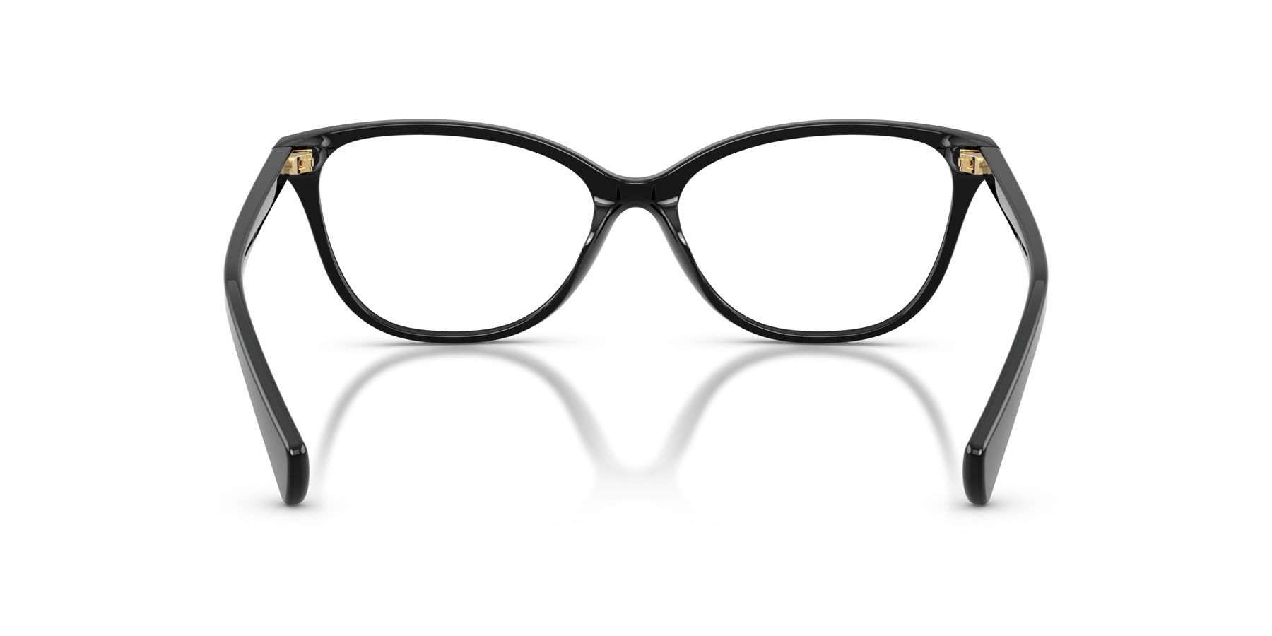 Occhiali da vista Ralph RA 7190U (5001) colore nero lucido forma farfalla lenti lente demo