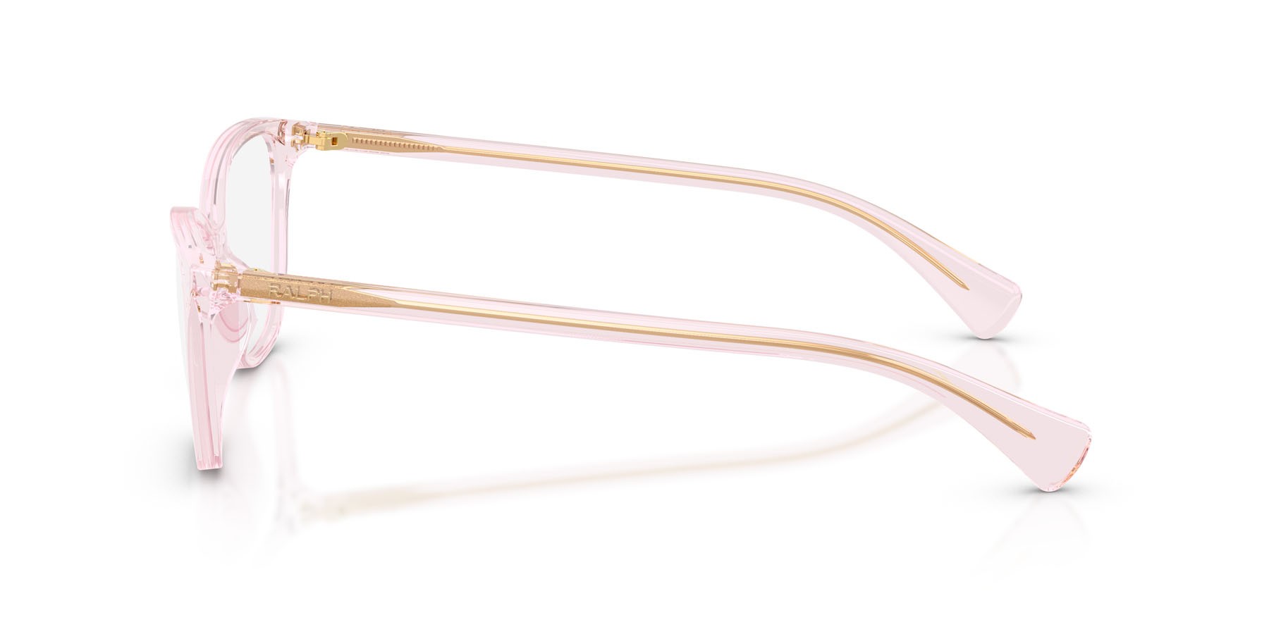 Eyeglasses Ralph RA 7190U (6290) color rosa trasparente shape butterfly lenses lente demo