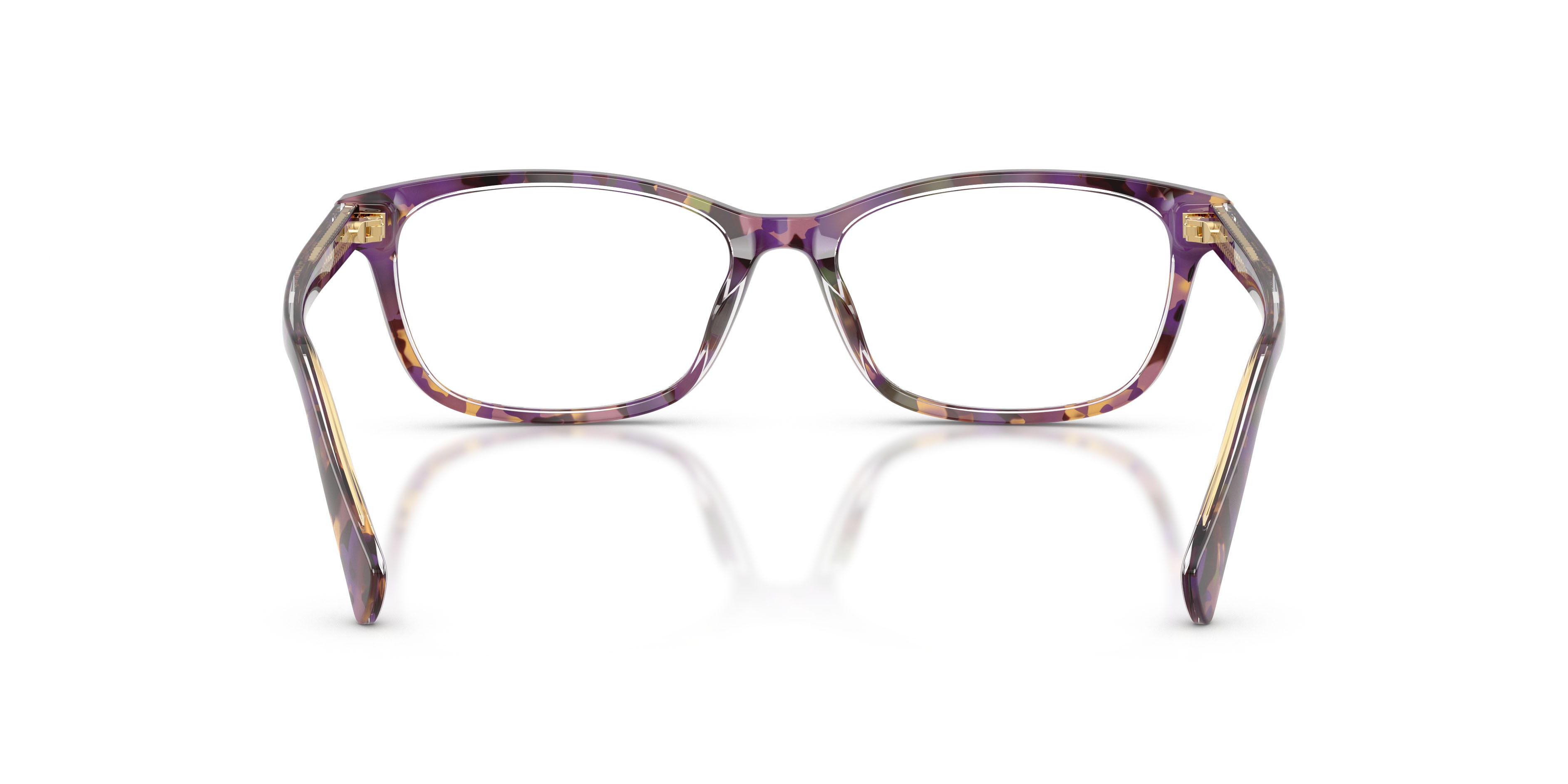 Eyeglasses Ralph RA 7194U (6303) color violet havana/transparent shape rectangle lenses lente demo