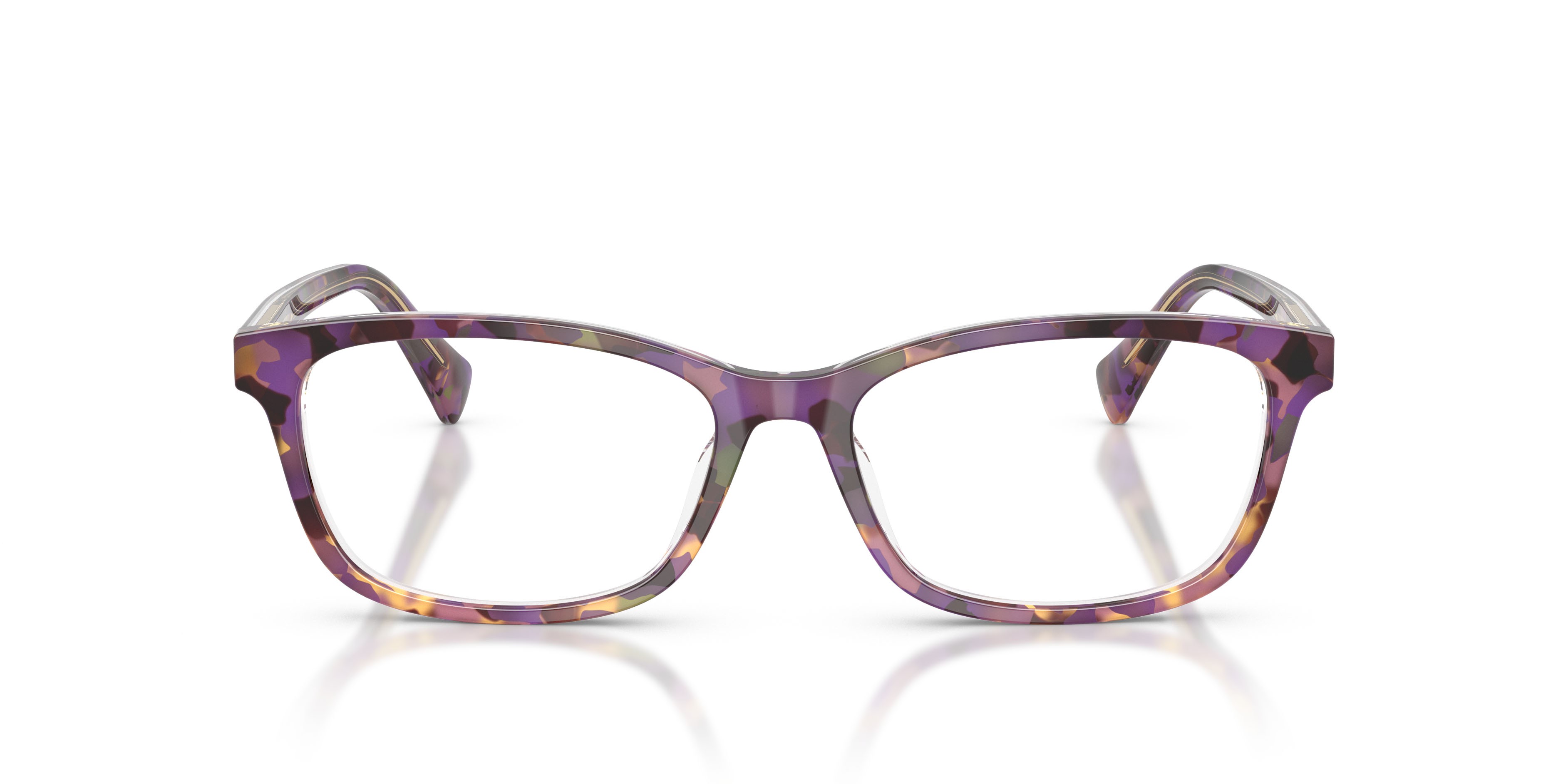 Eyeglasses Ralph RA 7194U (6303) color violet havana/transparent shape rectangle lenses lente demo