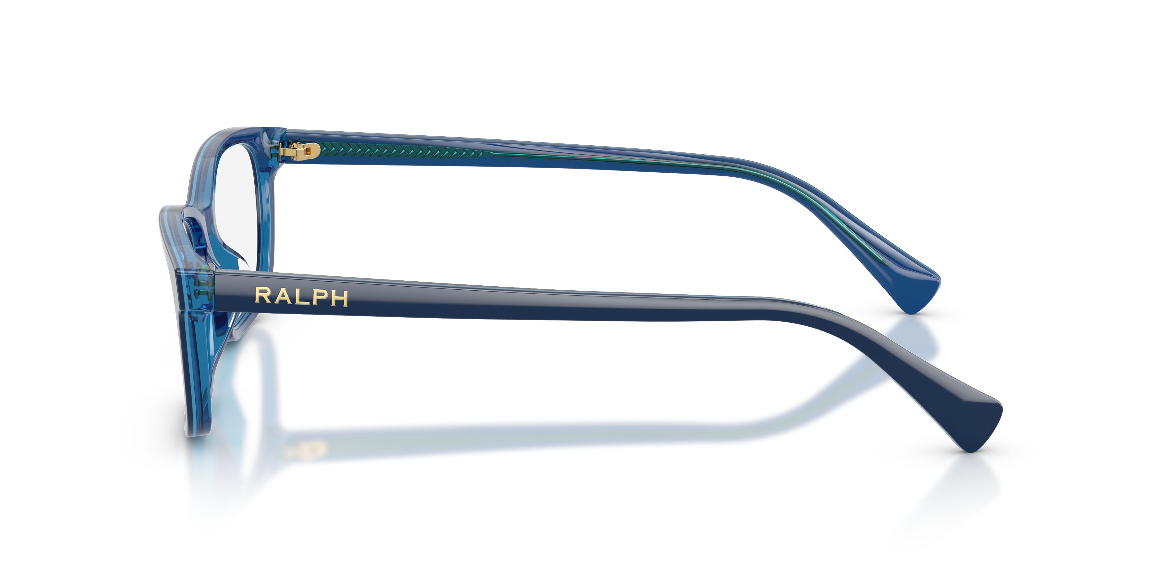 Eyeglasses Ralph RA 7194U (6348) color blu trasparente shape rectangle lenses lente demo