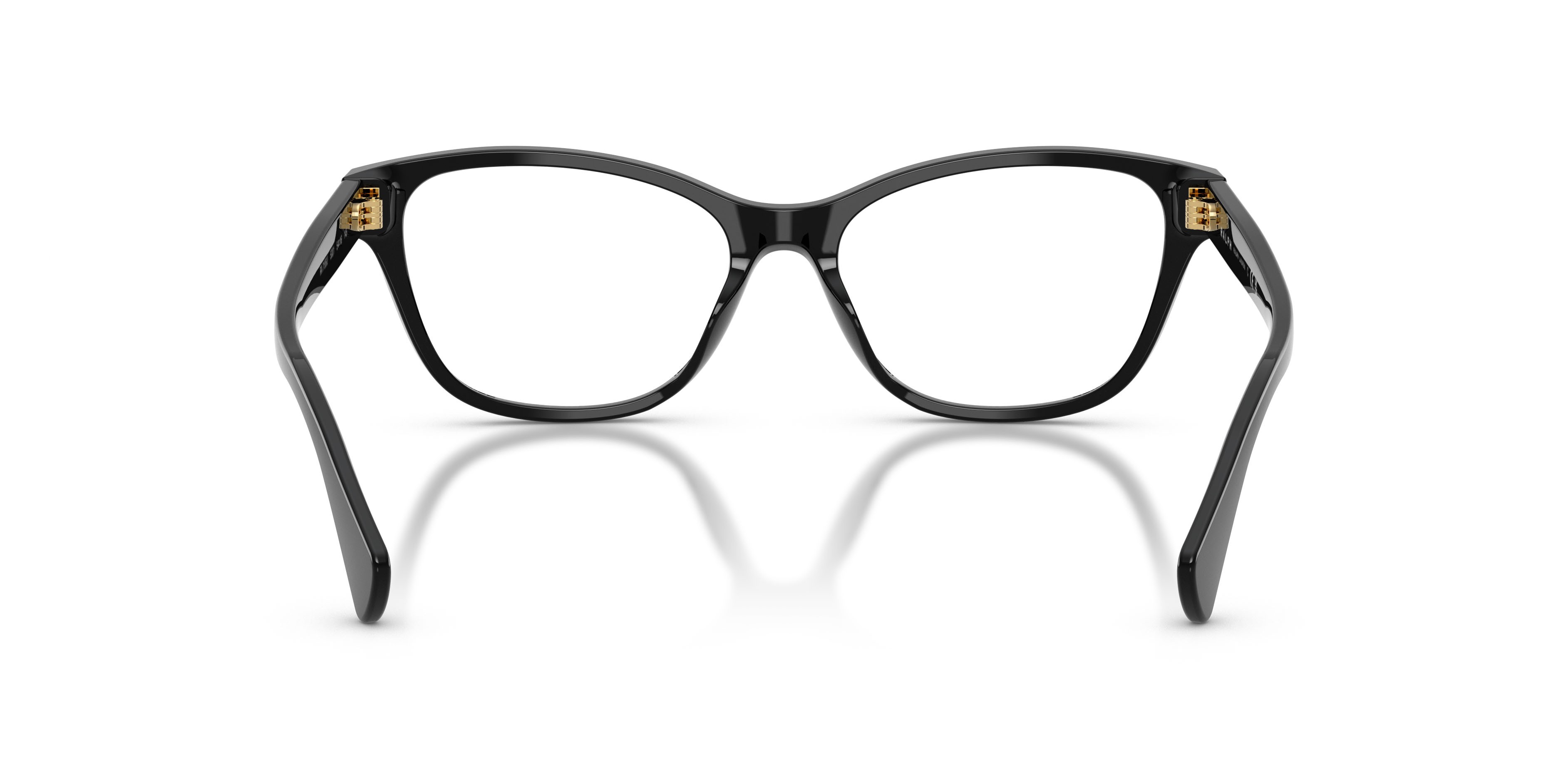 Eyeglasses Ralph RA 7195U (5001) color nero lucido shape rectangle lenses lente demo