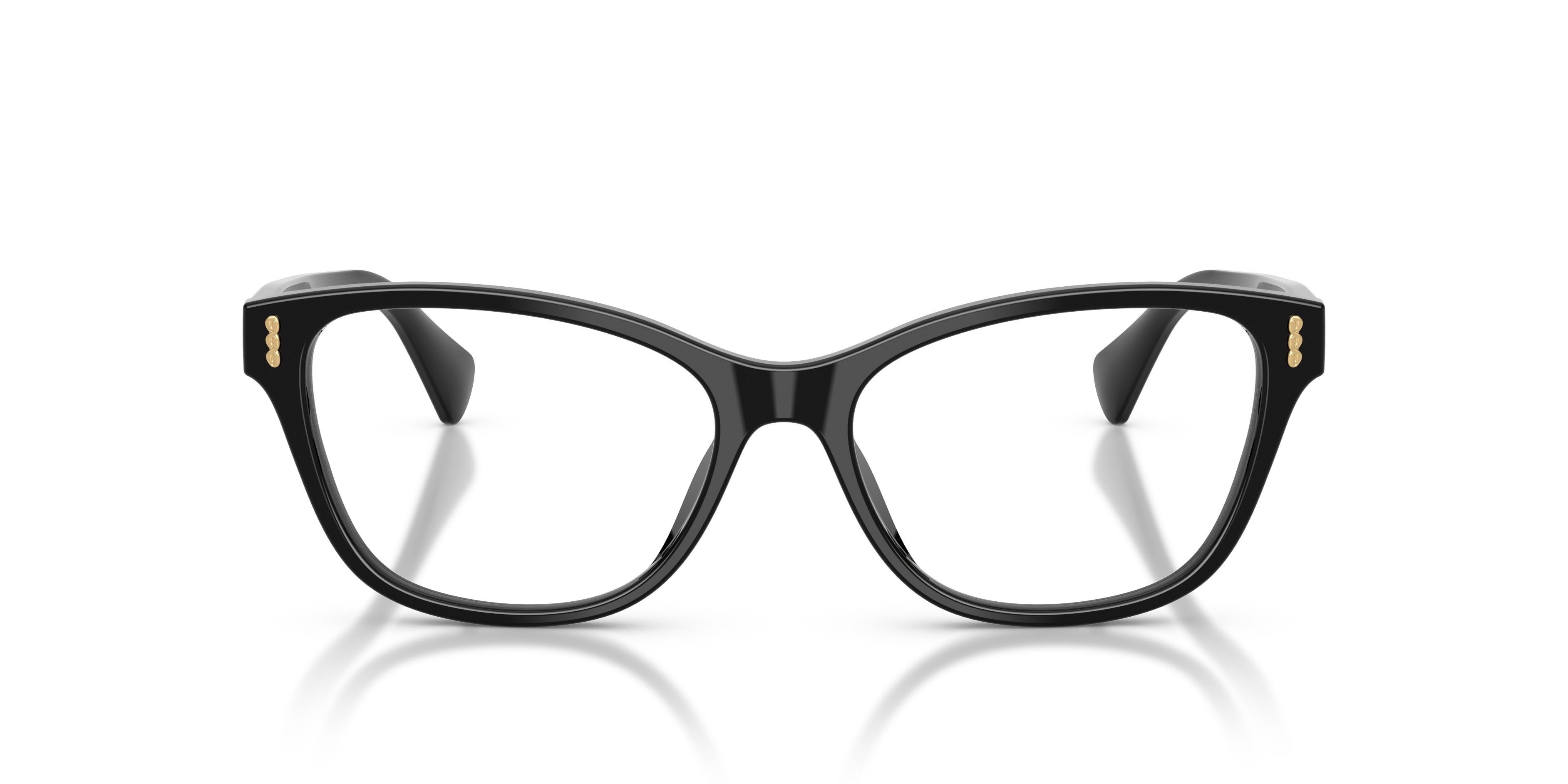 Eyeglasses Ralph RA 7195U (5001) color nero lucido shape rectangle lenses lente demo