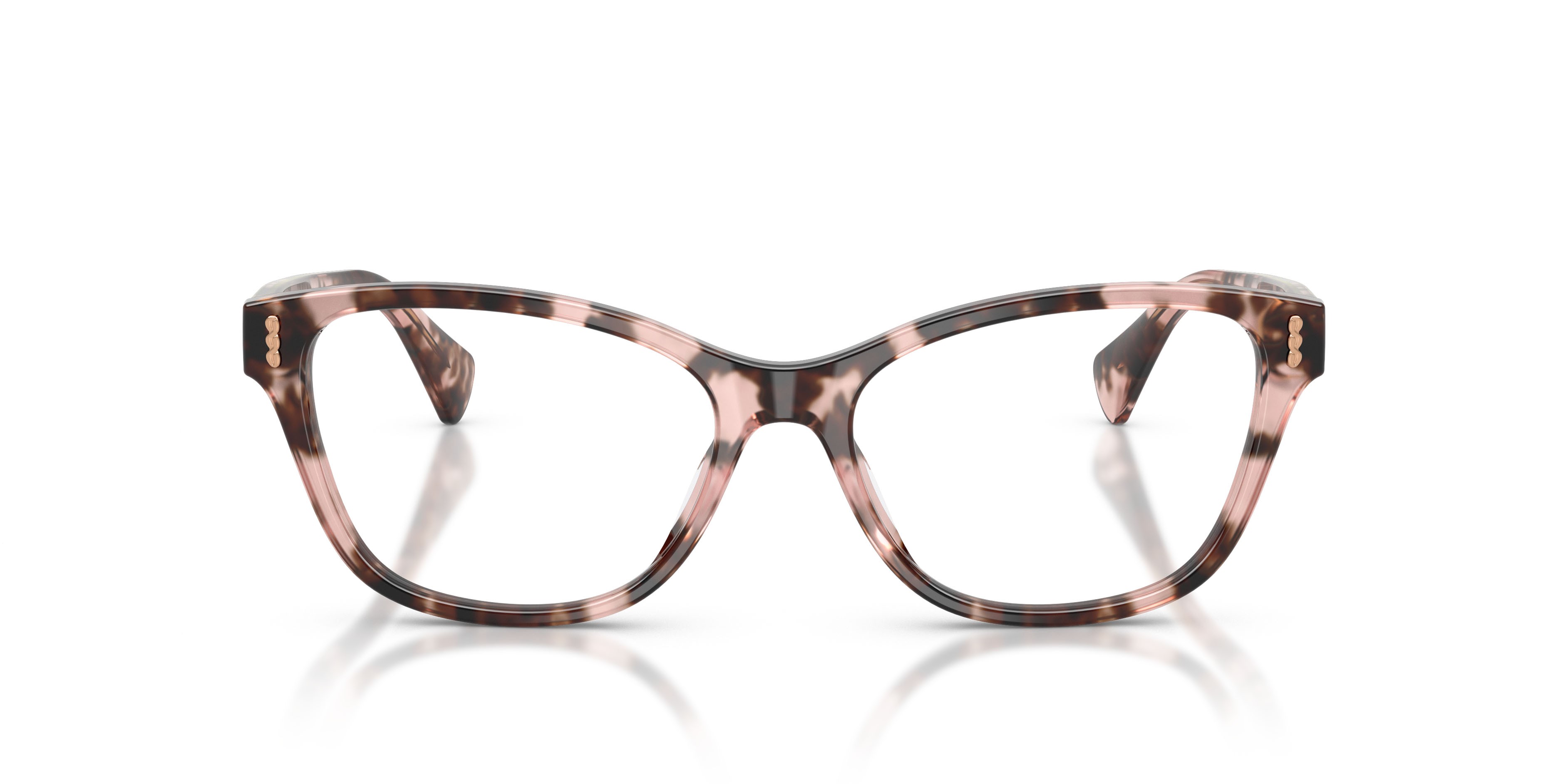Eyeglasses Ralph RA 7195U (6058) color havana rosa shape rectangle lenses lente demo