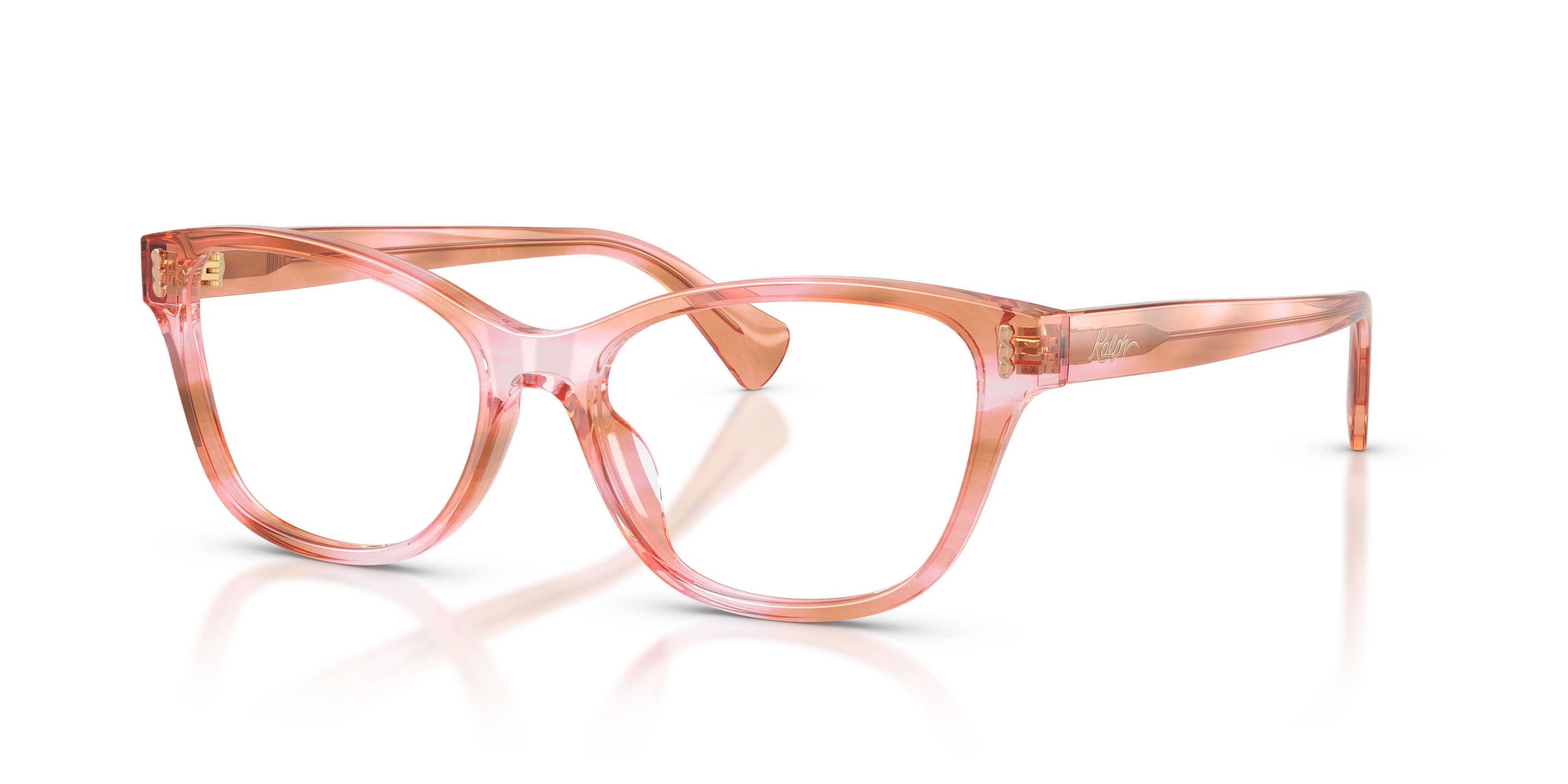 Occhiali da vista Ralph RA 7195U (6341) colore pink havana brown forma rettangolare lenti lente demo