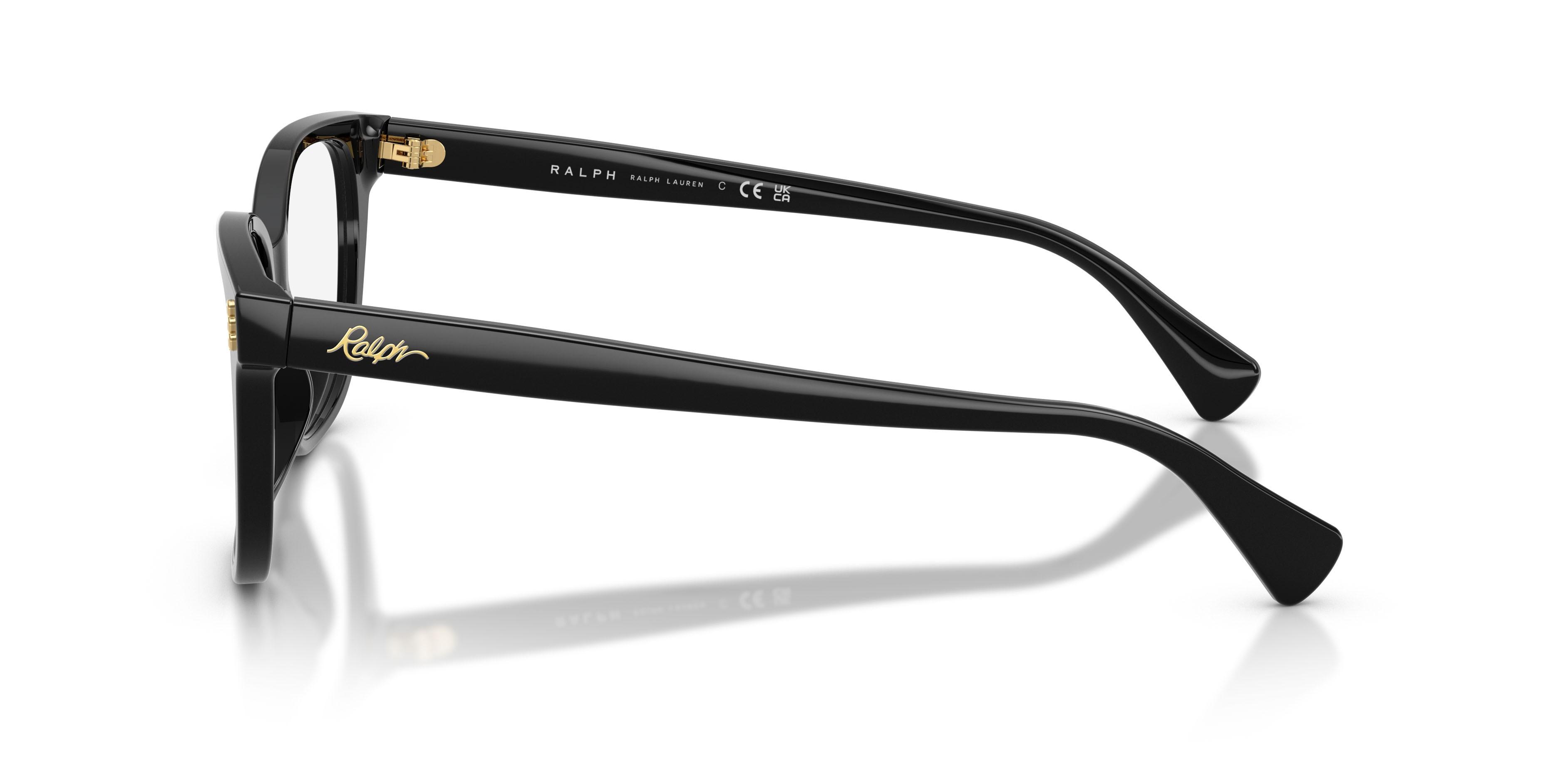 Eyeglasses Ralph RA 7196U (5001) color nero lucido shape square lenses lente demo