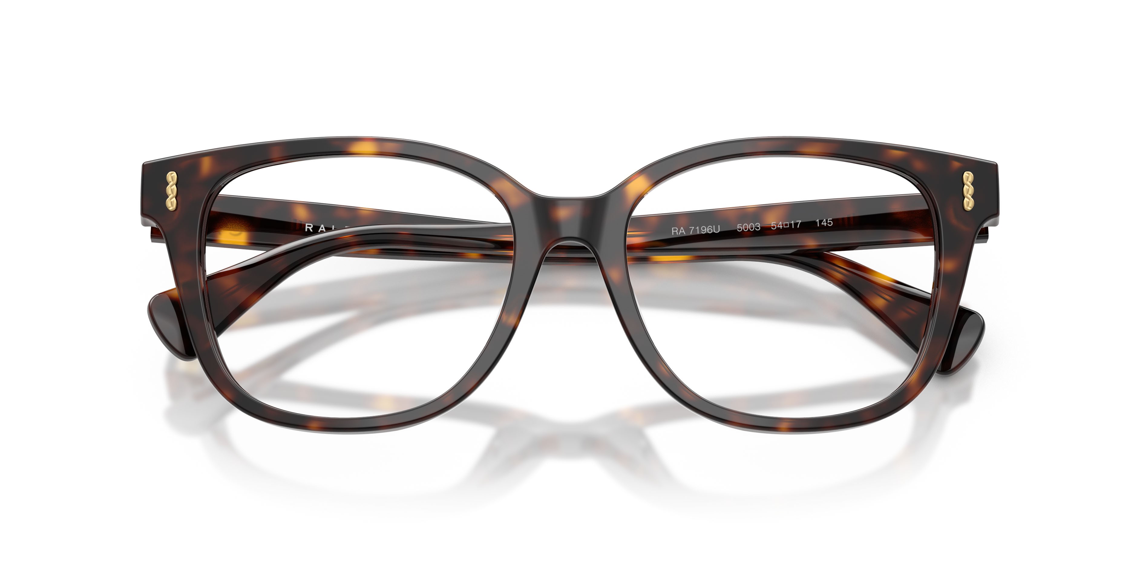 Eyeglasses Ralph RA 7196U (5003) color havana scuro shape square lenses lente demo