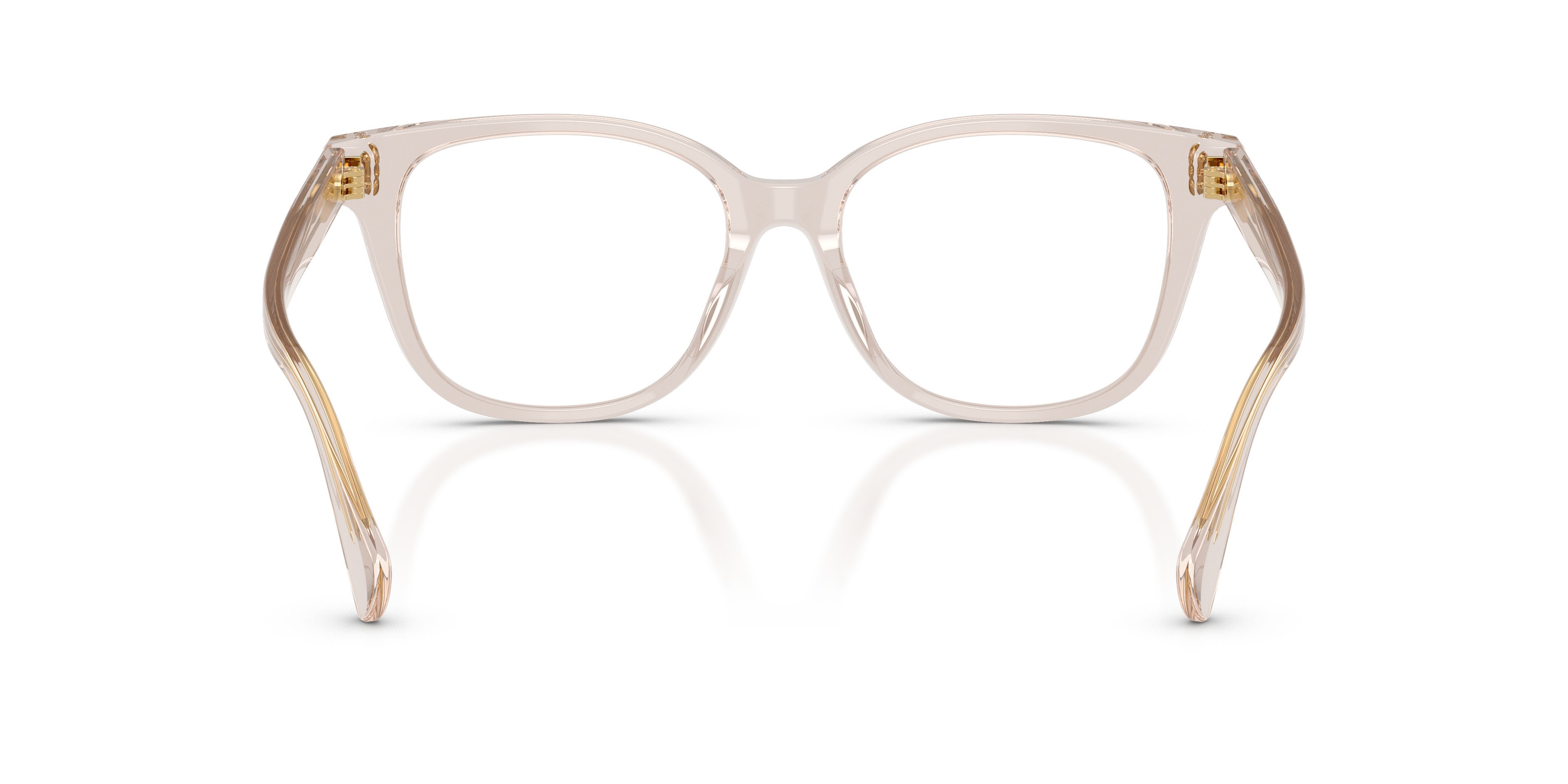 Eyeglasses Ralph RA 7196U (6117) color beige crystal shape square lenses lente demo