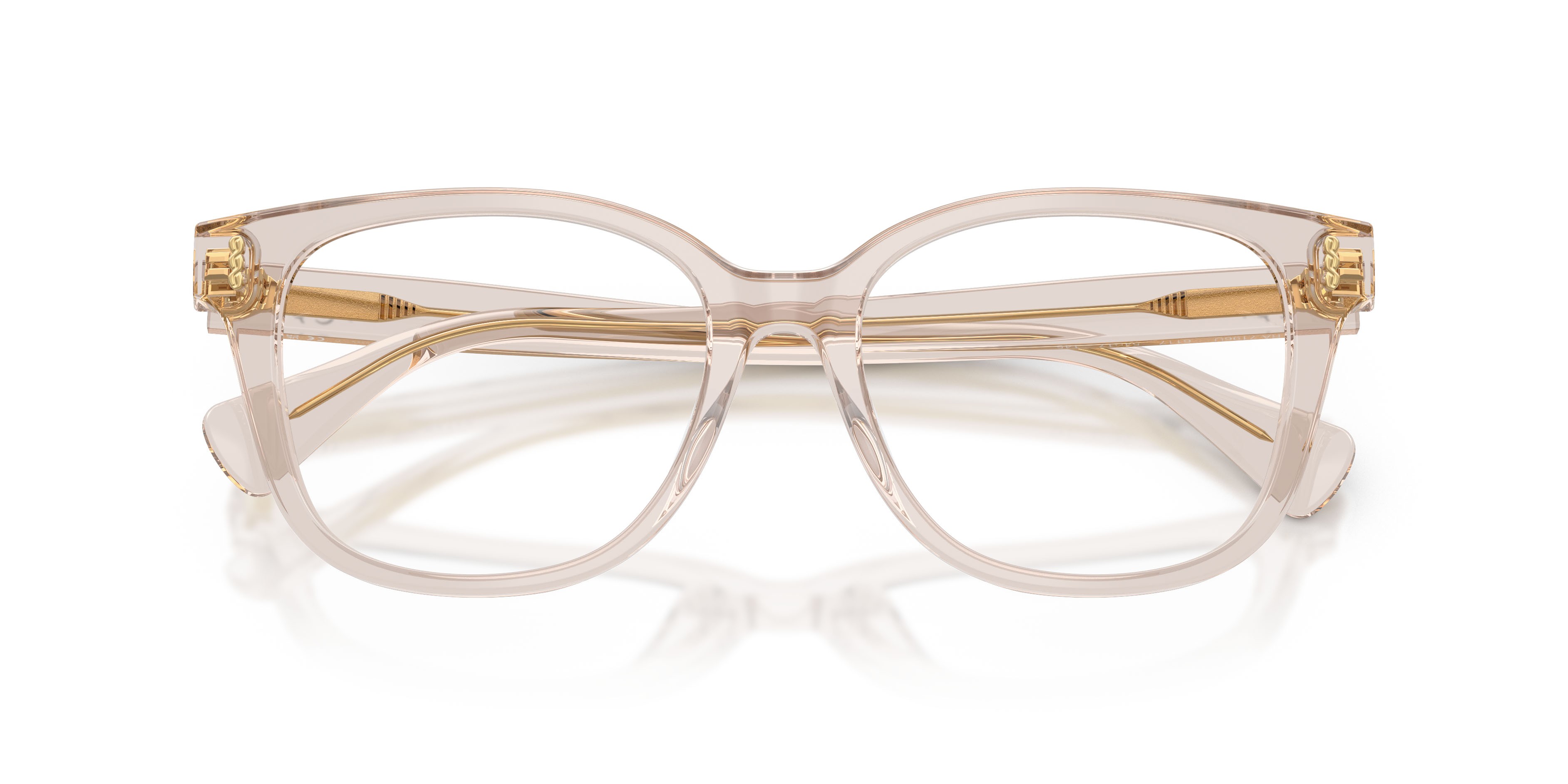 Eyeglasses Ralph RA 7196U (6117) color beige crystal shape square lenses lente demo