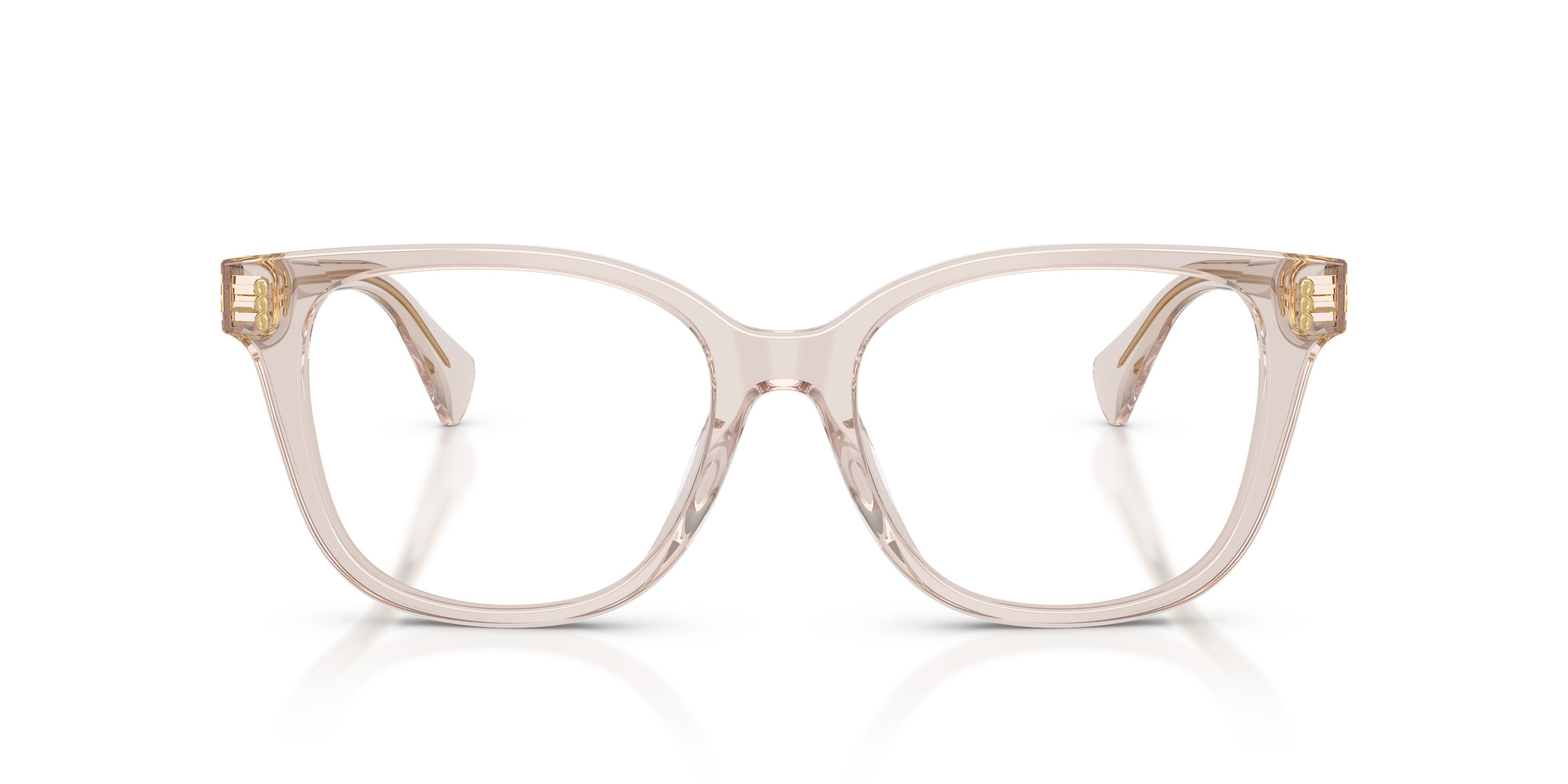 Eyeglasses Ralph RA 7196U (6117) color beige crystal shape square lenses lente demo