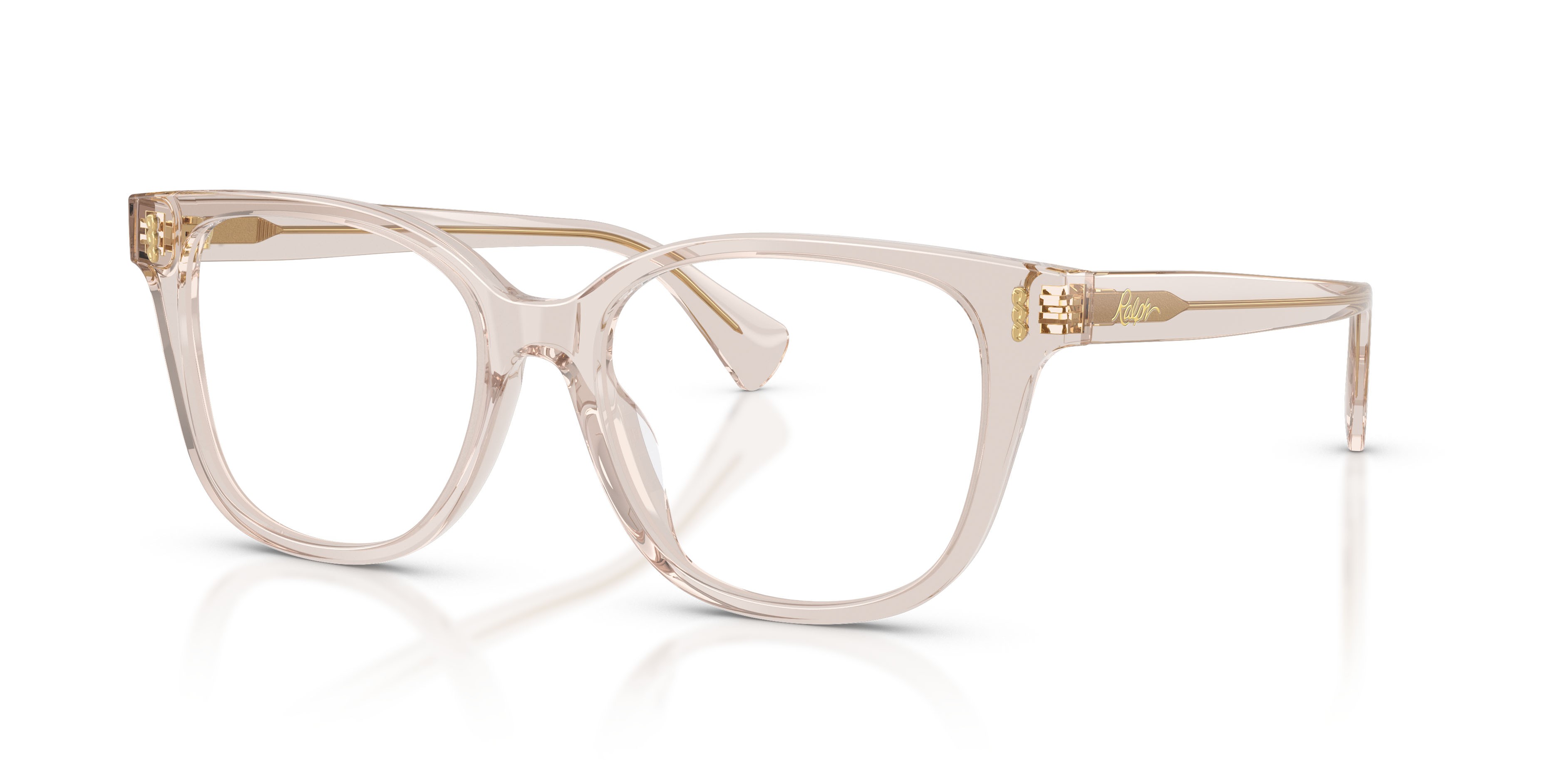 Eyeglasses Ralph RA 7196U (6117) color beige crystal shape square lenses lente demo