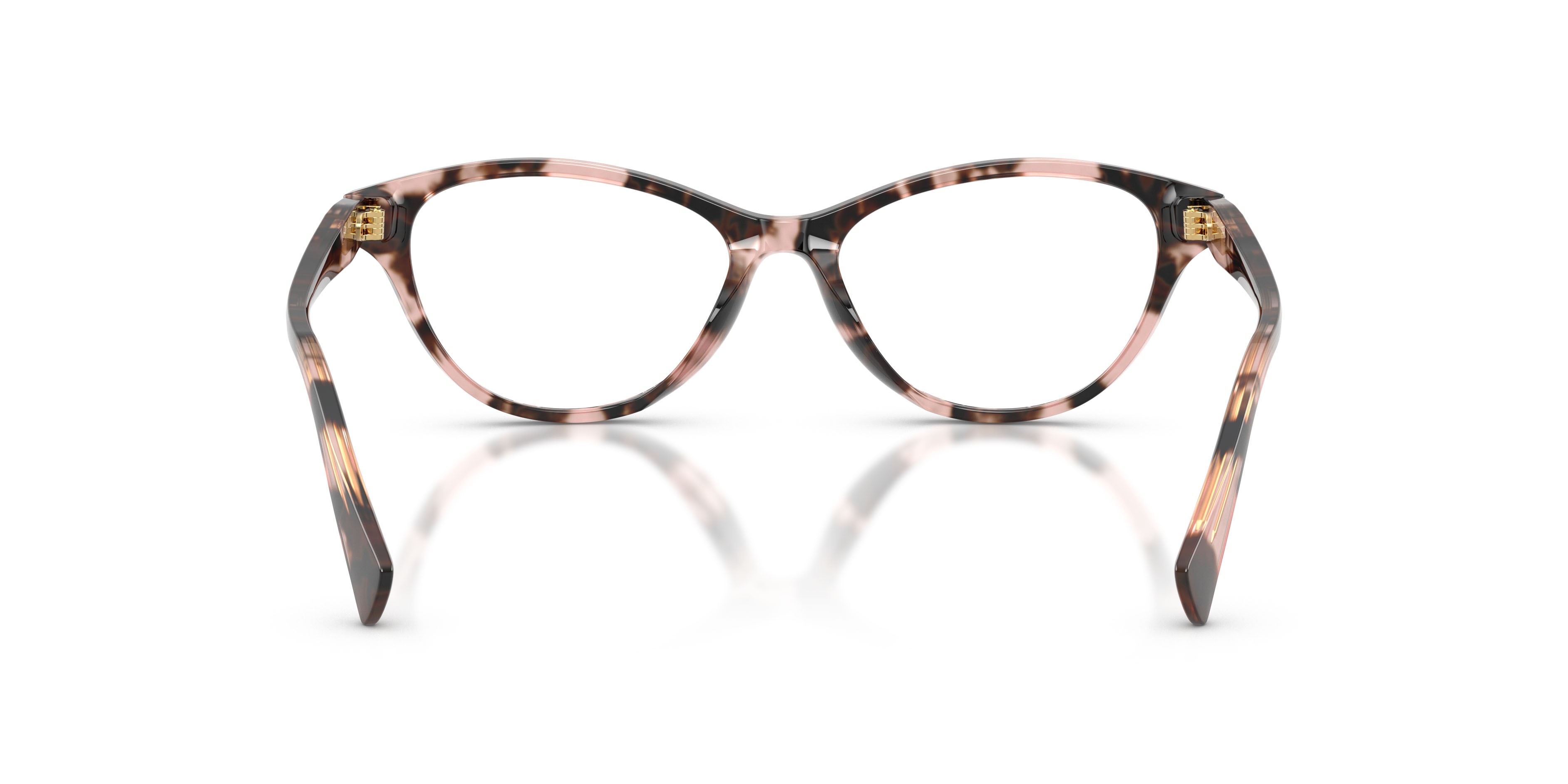 Occhiali da vista Ralph RA 7197U (6058) colore havana rosa forma cat eye lenti lente demo