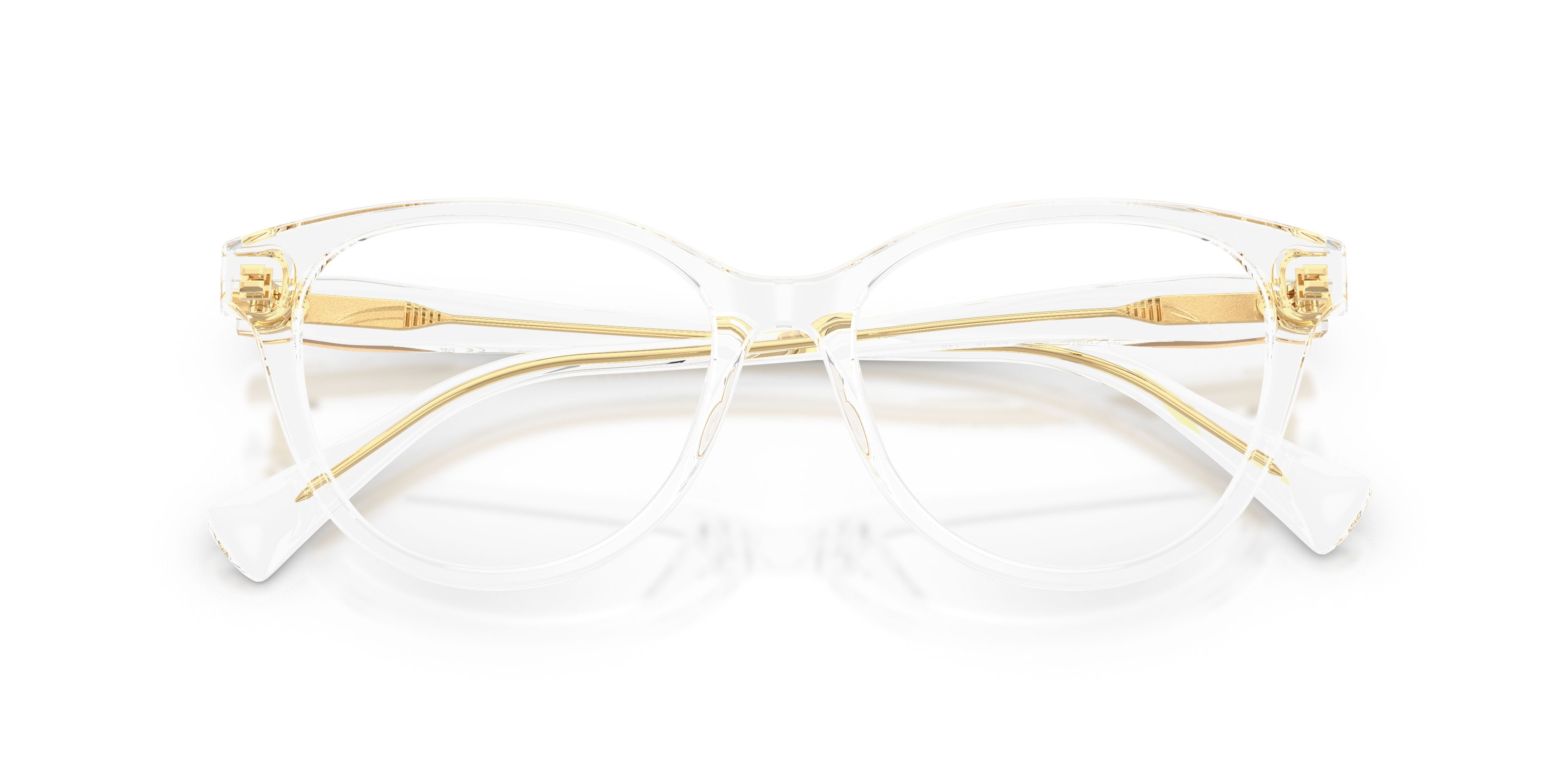 Eyeglasses Ralph RA 7198U (5002) color cristallo shape butterfly lenses lente demo