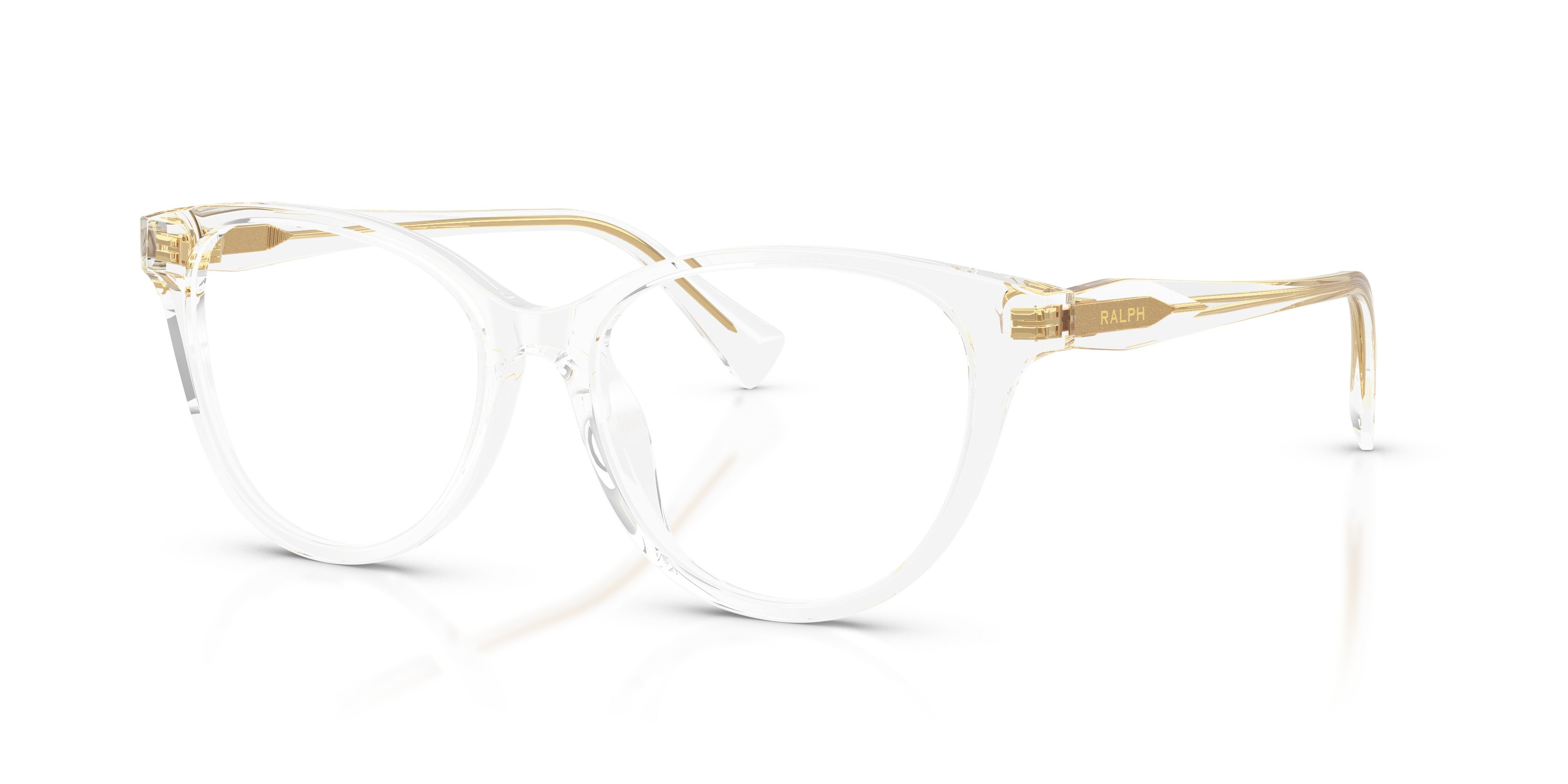 Eyeglasses Ralph RA 7198U (5002) color cristallo shape butterfly lenses lente demo