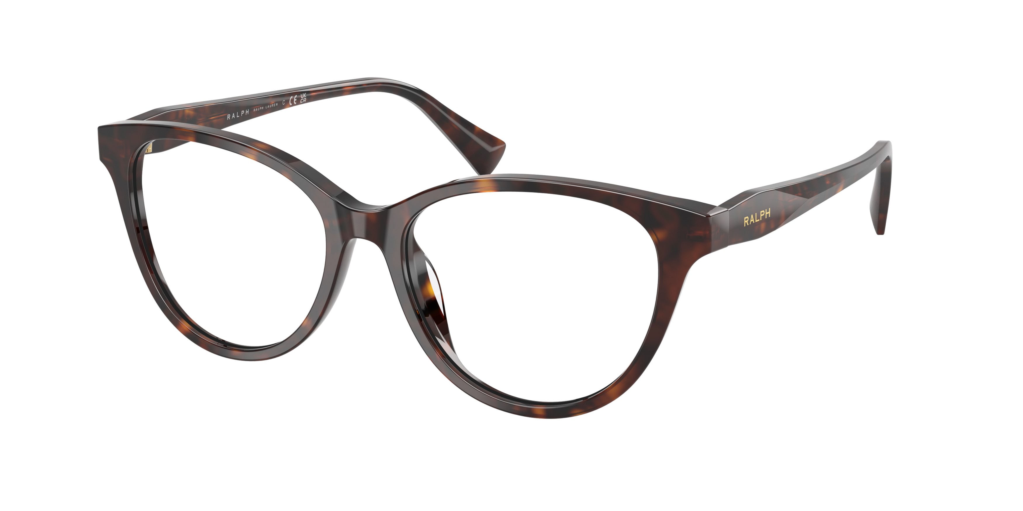 Eyeglasses Ralph RA 7198U (5003) color havana marrone scuro shape butterfly lenses lente demo