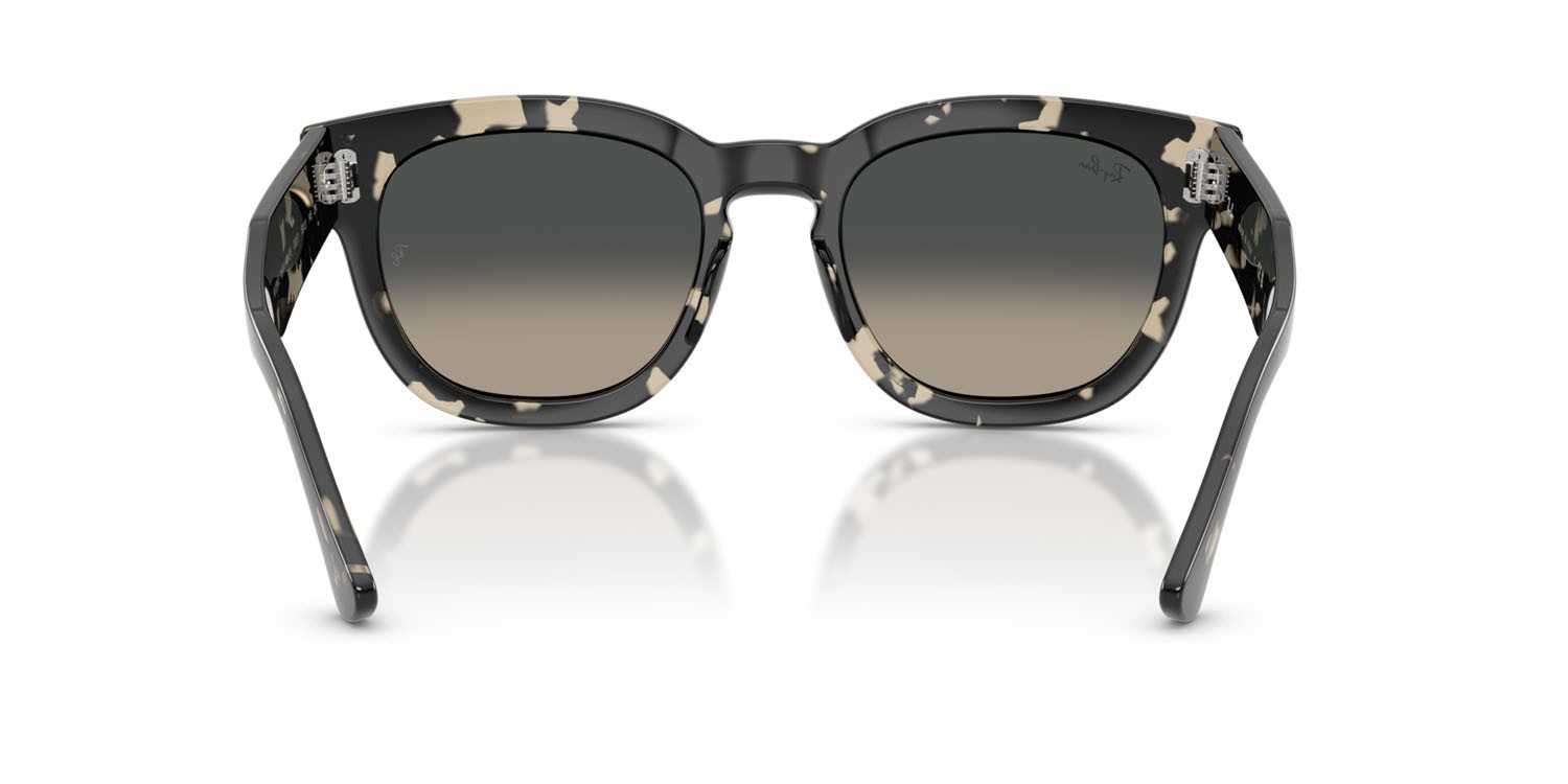 Occhiali da sole Ray-Ban Mega Hawkeye RB 0298S (133371) colore havana grigio forma quadrato lenti sfumato grigio