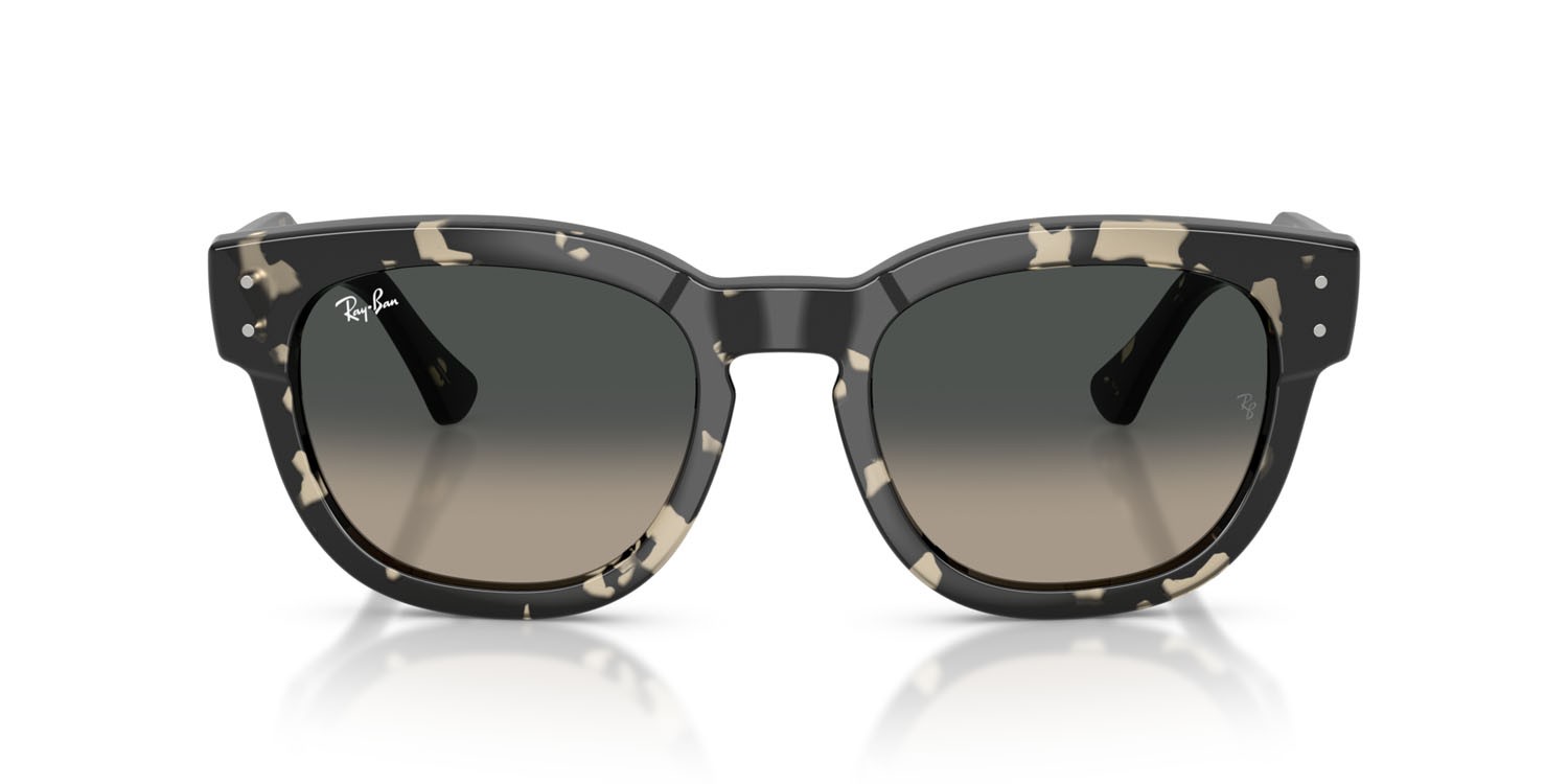 Occhiali da sole Ray-Ban Mega Hawkeye RB 0298S (133371) colore havana grigio forma quadrato lenti sfumato grigio