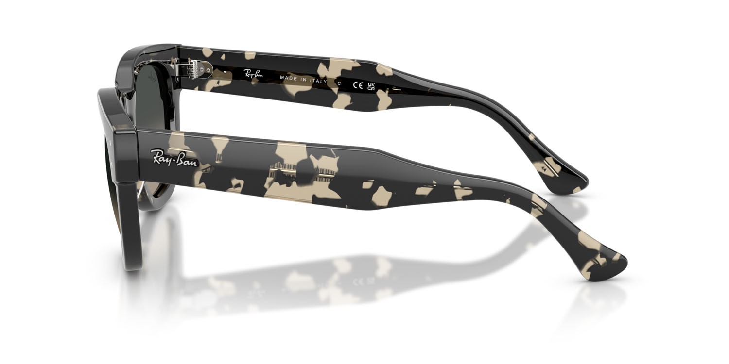Occhiali da sole Ray-Ban Mega Hawkeye RB 0298S (133371) colore havana grigio forma quadrato lenti sfumato grigio