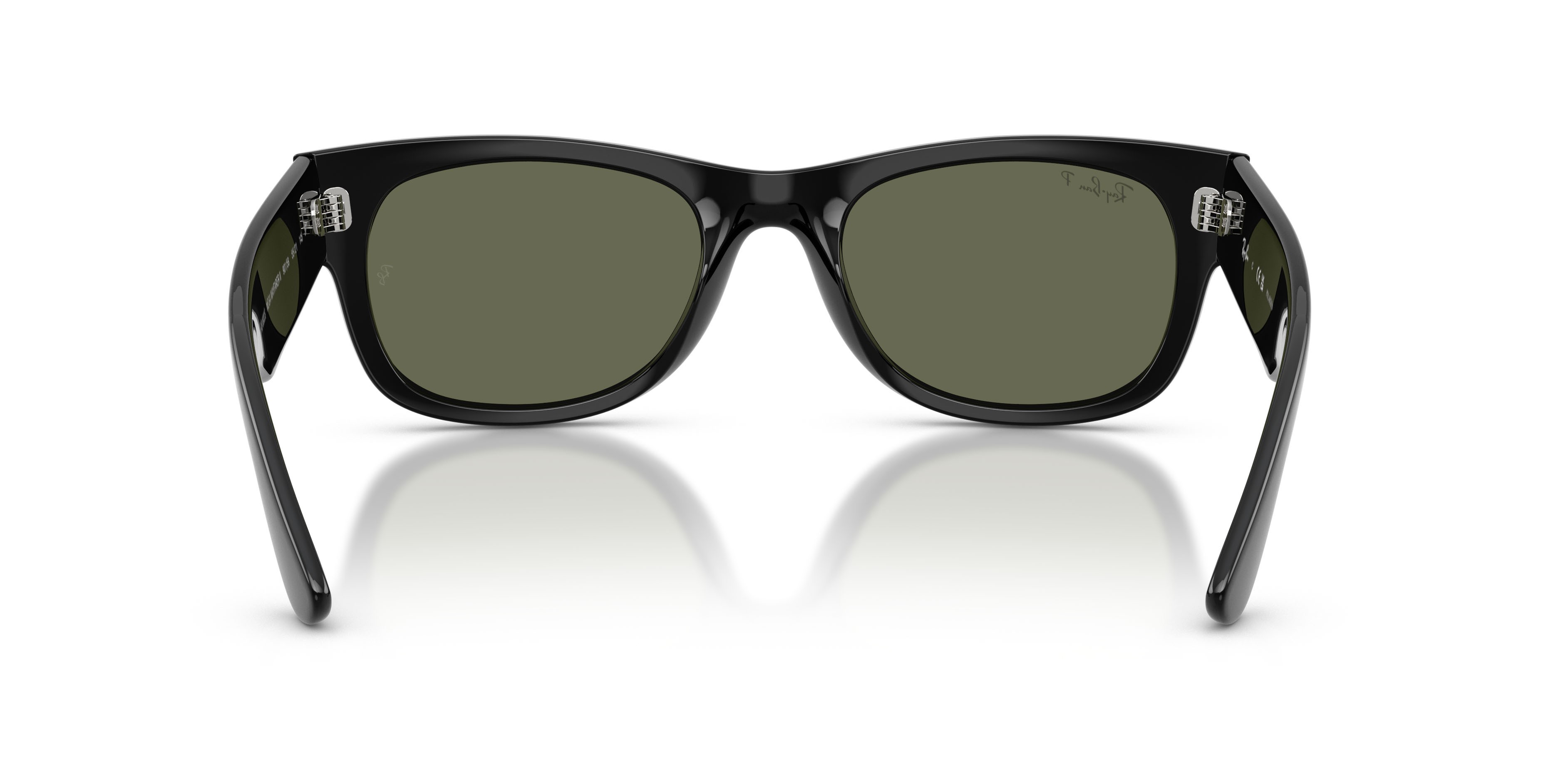 Sonnenbrillen Ray-Ban Mega Wayfarer II RB 0832S (901/58) farbe nero form quadratisch gläser polarizzata verde