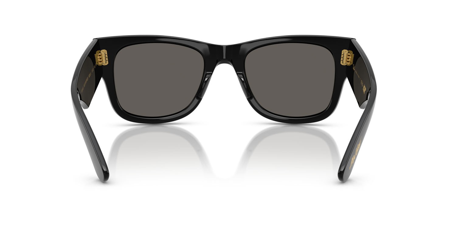 Occhiali da sole Ray-Ban Mega Wayfarer ASAP Rocky RB 0840S (6826J5) colore nero forma quadrato lenti nero assoluto