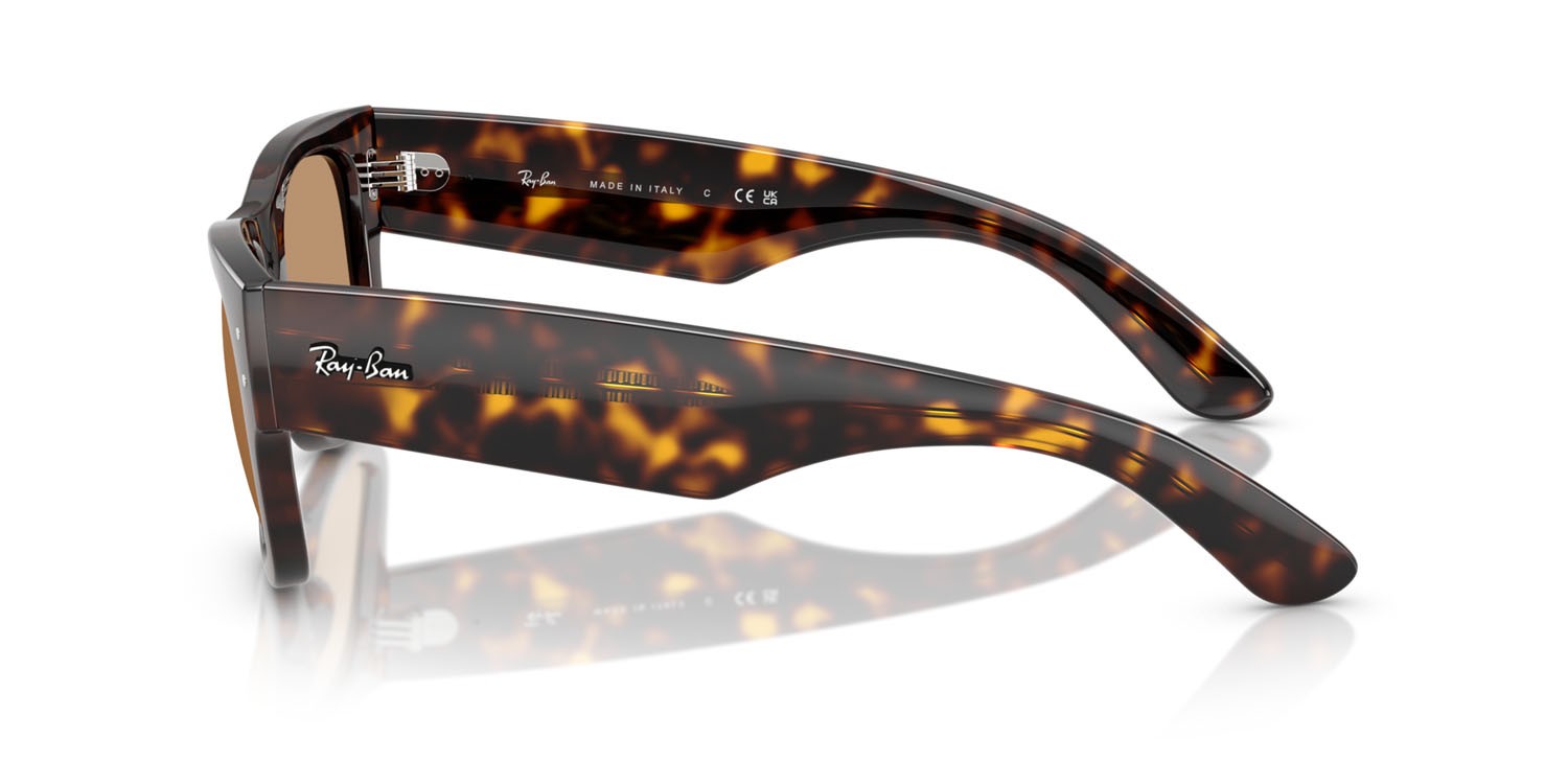 Sonnenbrillen Ray-Ban Mega Wayfarer RB 0840S (902/53) farbe havana form quadratisch gläser marrone