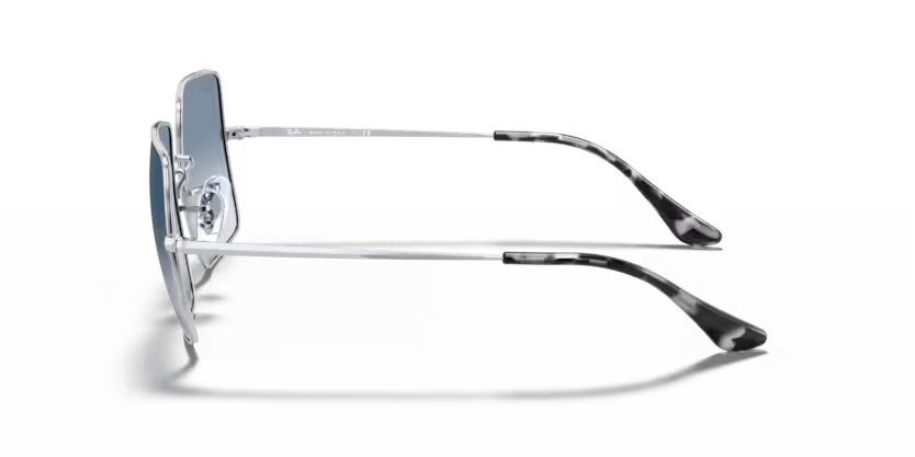 Occhiali da sole Ray-Ban Square RB 1971 (91493F) colore silver forma quadrato lenti clear gradient blue