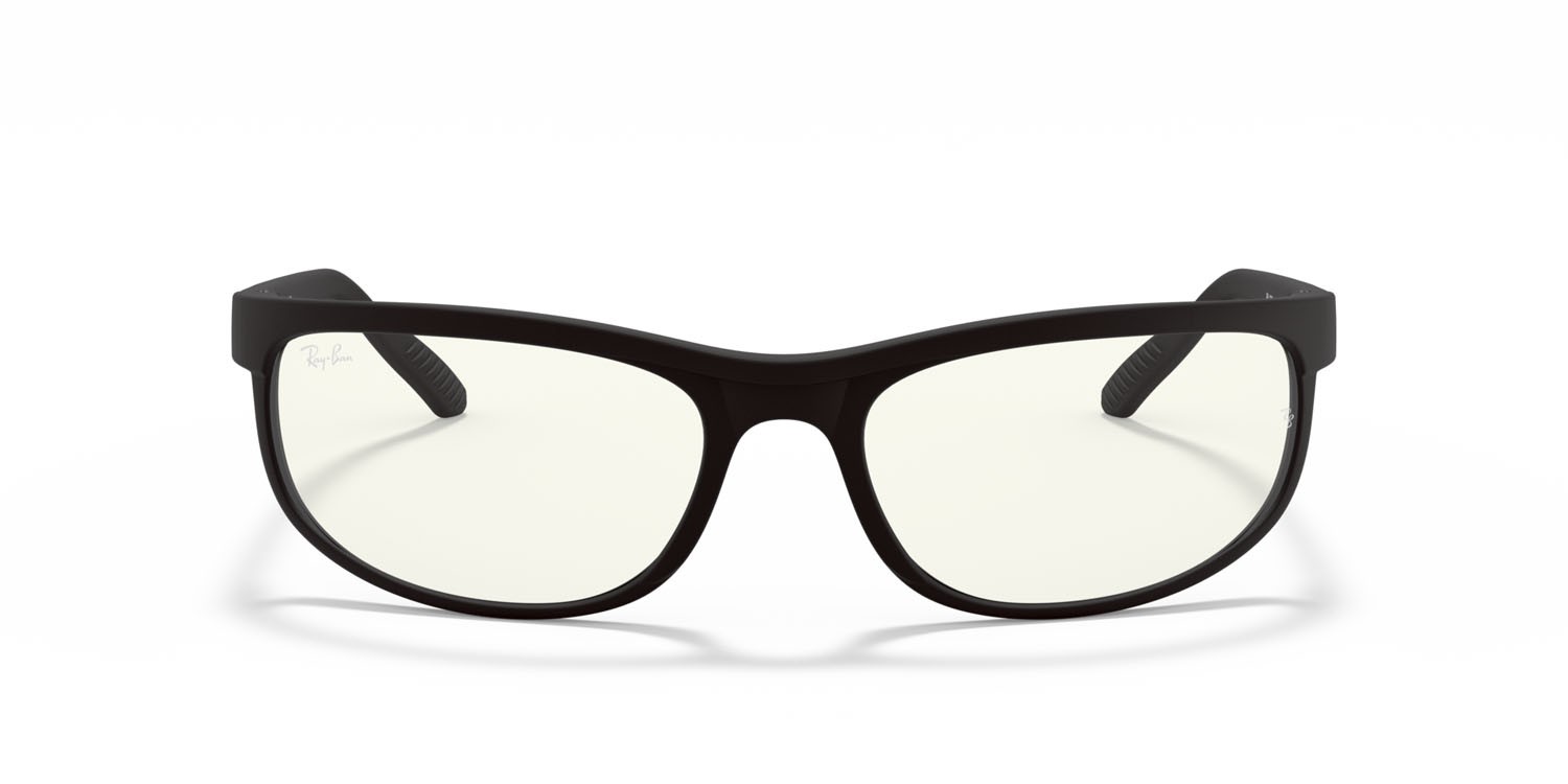 Sonnenbrillen Ray-Ban Predator RB 2027 (601SBF) farbe nero form rechteckig gläser trasparente