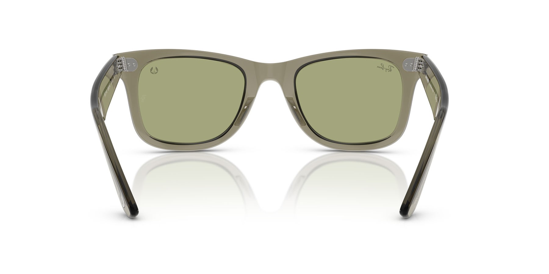 Sonnenbrillen Ray-Ban Wayfarer Star Wars RB 2140 (68694E) farbe verde trasparente form quadratisch gläser verde bottiglia