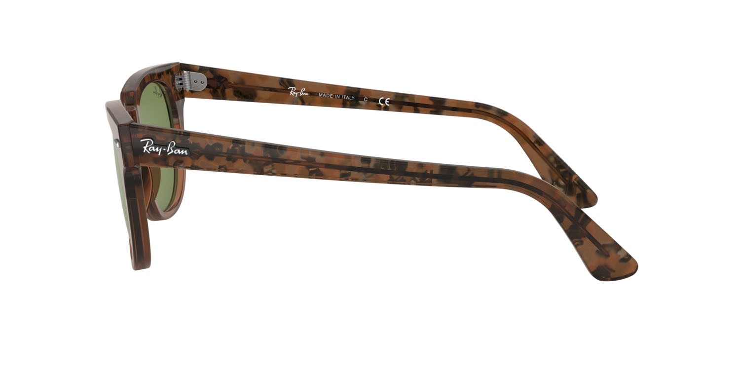 Sonnenbrillen Ray-Ban Meteor RB 2168 (128714) farbe havana marrone sfumato form quadratisch gläser verde