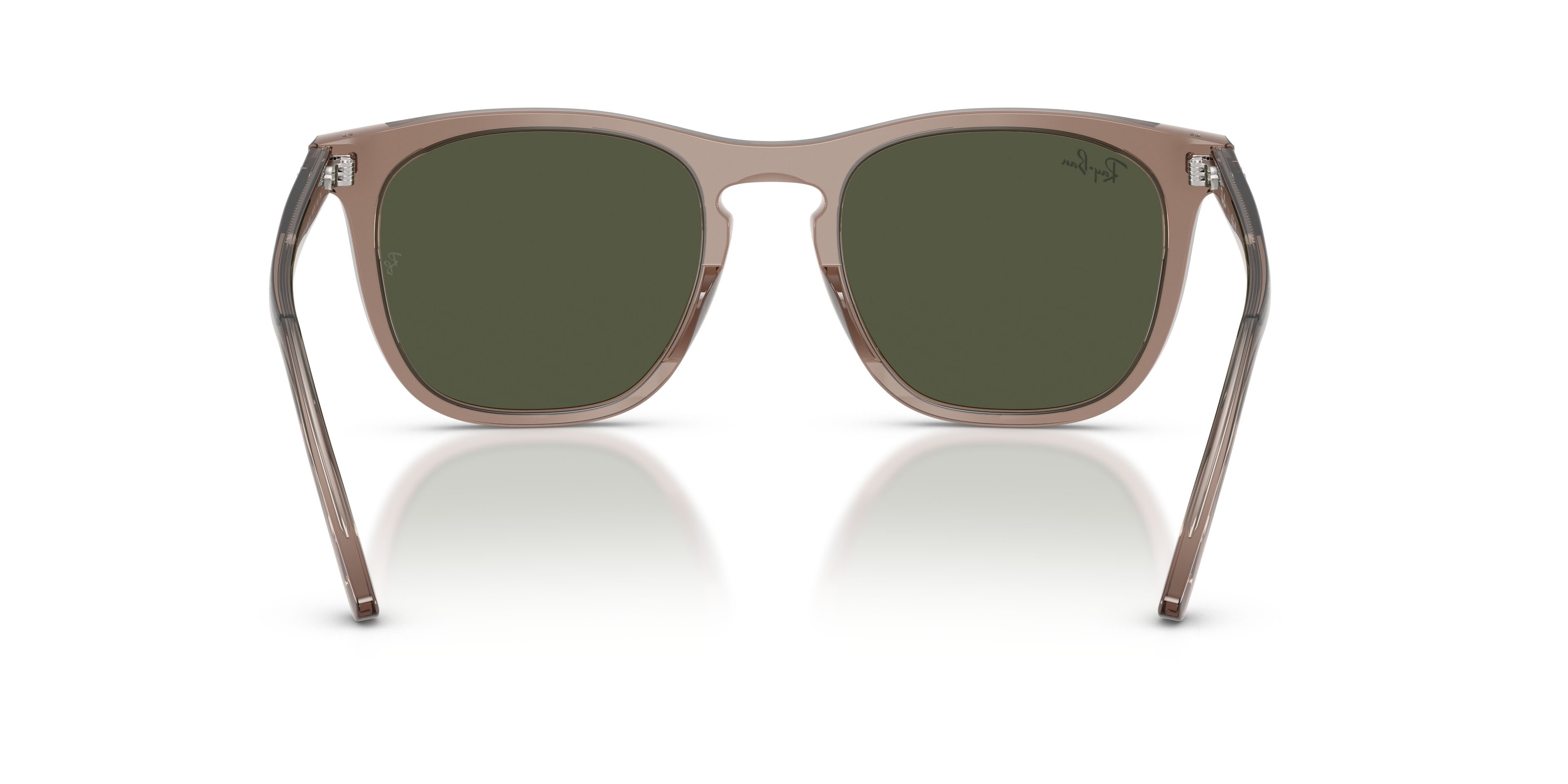 Sonnenbrillen Ray-Ban RB 2210 (845731) farbe marrone chiaro trasparente form quadratisch gläser blu