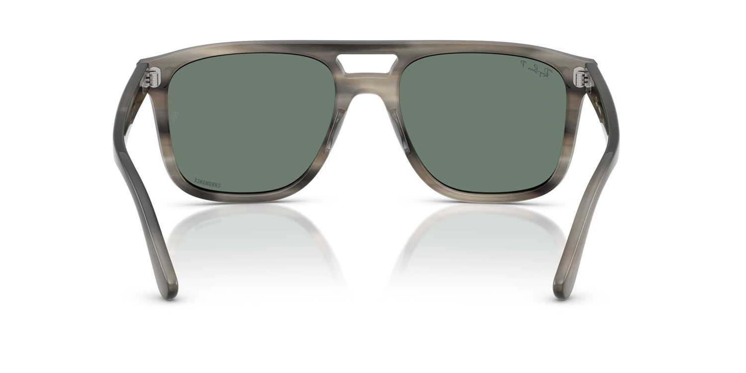 Occhiali da sole Ray-Ban RB 2213CH (14243R) colore havana grigio forma quadrato lenti polar grigia