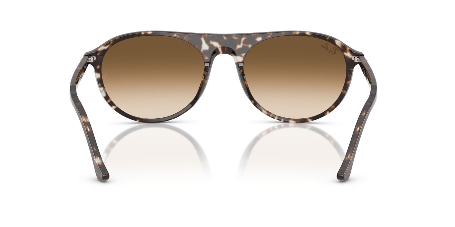 Sonnenbrillen Ray-Ban RB 2215 (143151) farbe giallo havana tartarugato form quadratisch gläser trasparente sfumato marrone