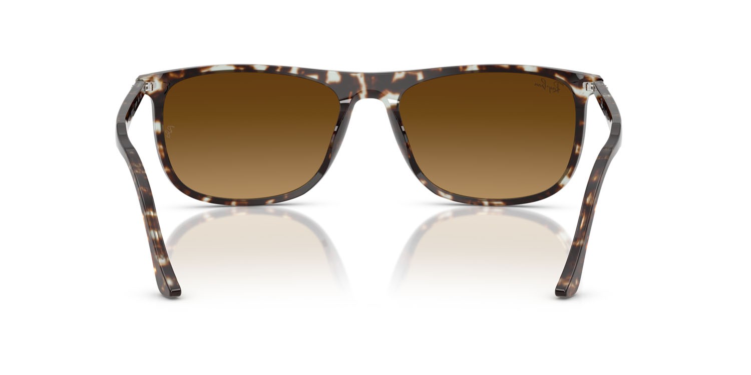 Sonnenbrillen Ray-Ban RB 2216 (143185) farbe giallo havana tartarugato form rechteckig gläser marrone sfumato